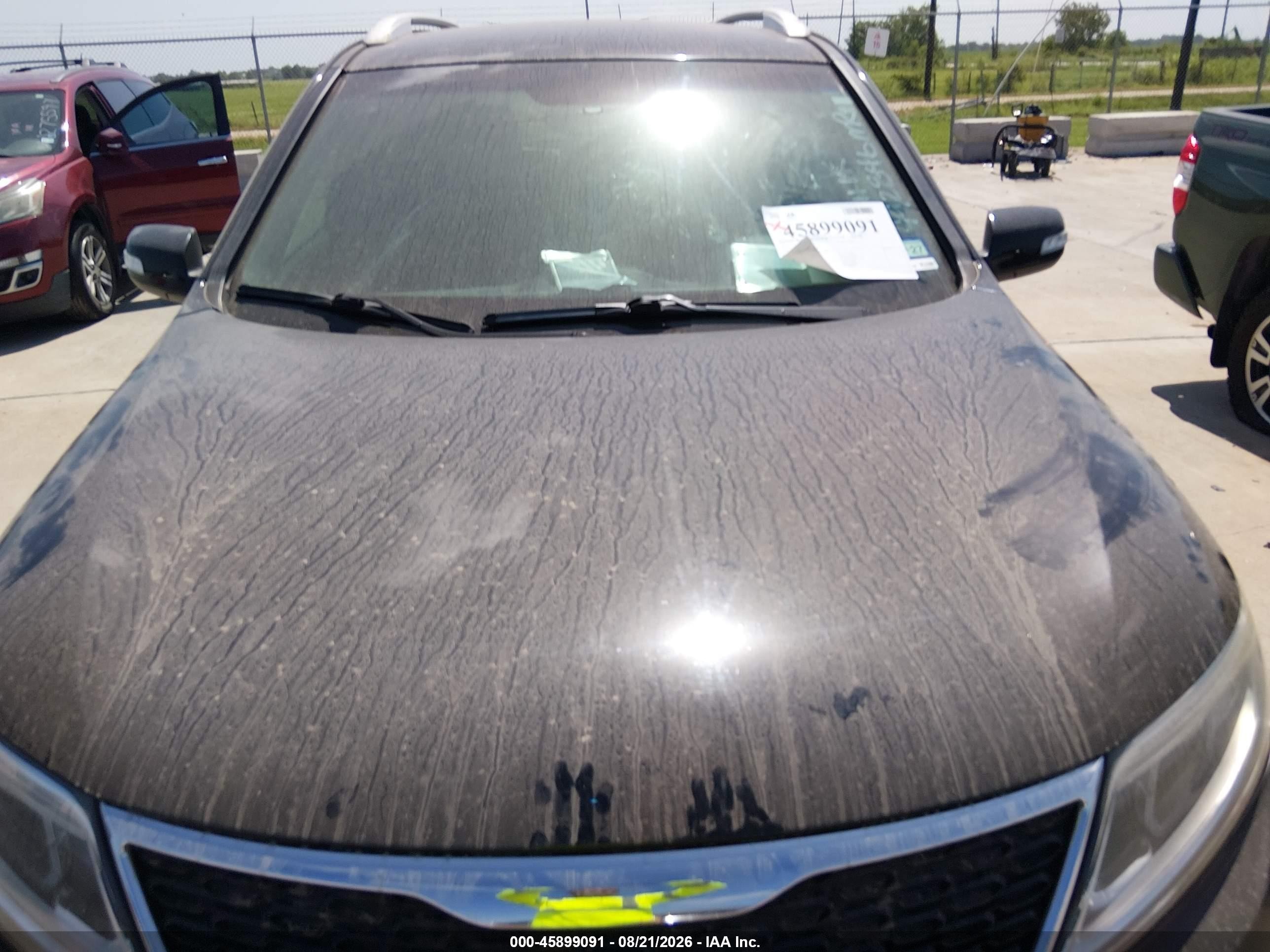 2014 Kia Sorento Ex V6 Черный vin: 5XYKU4A71EG492846