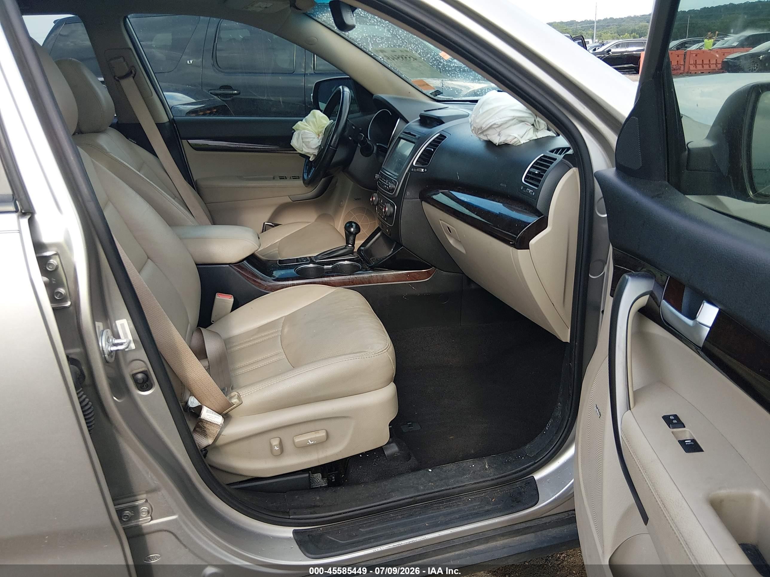 2015 Kia Sorento Ex V6 Silver vin: 5XYKU4A71FG635537