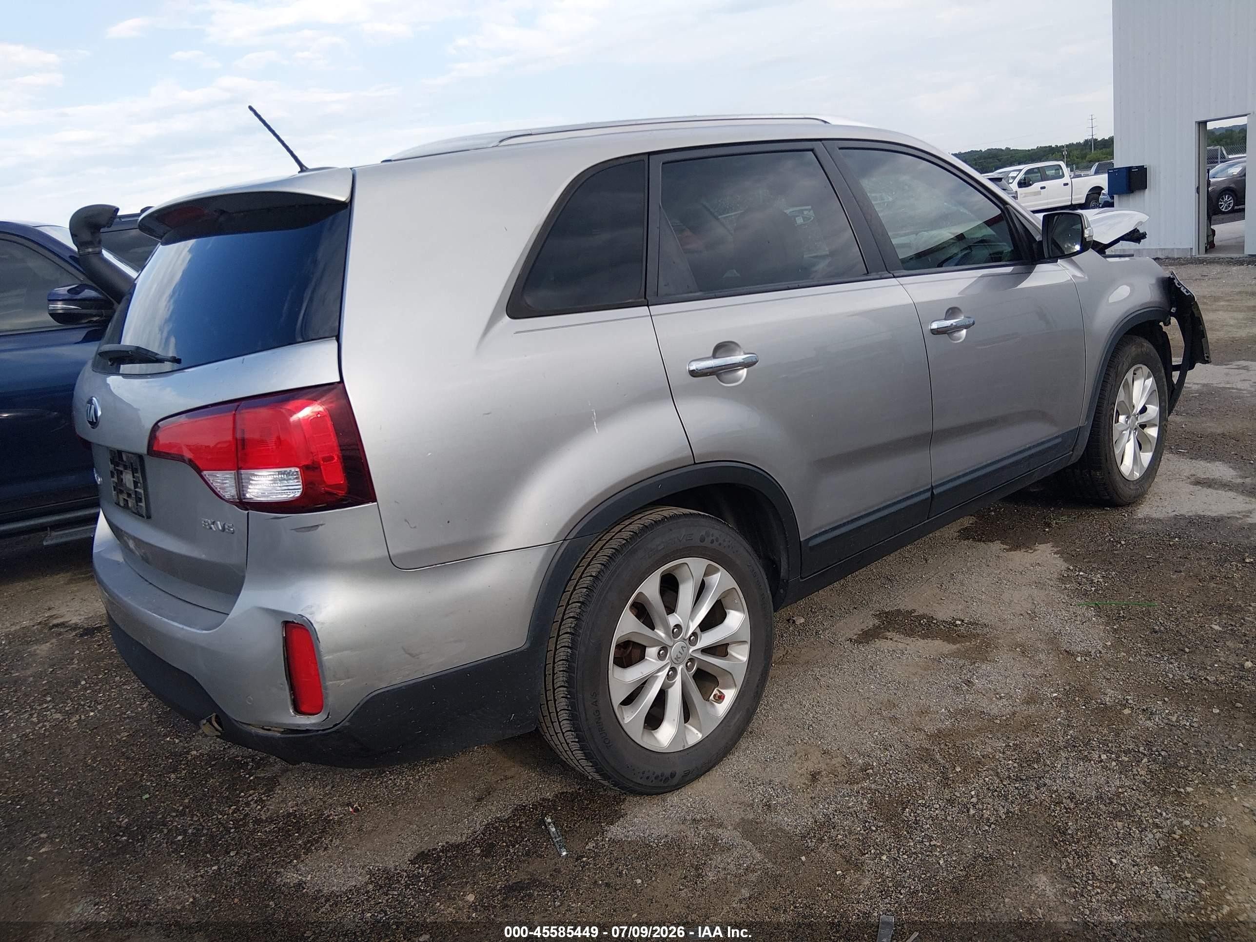 2015 Kia Sorento Ex V6 Silver vin: 5XYKU4A71FG635537