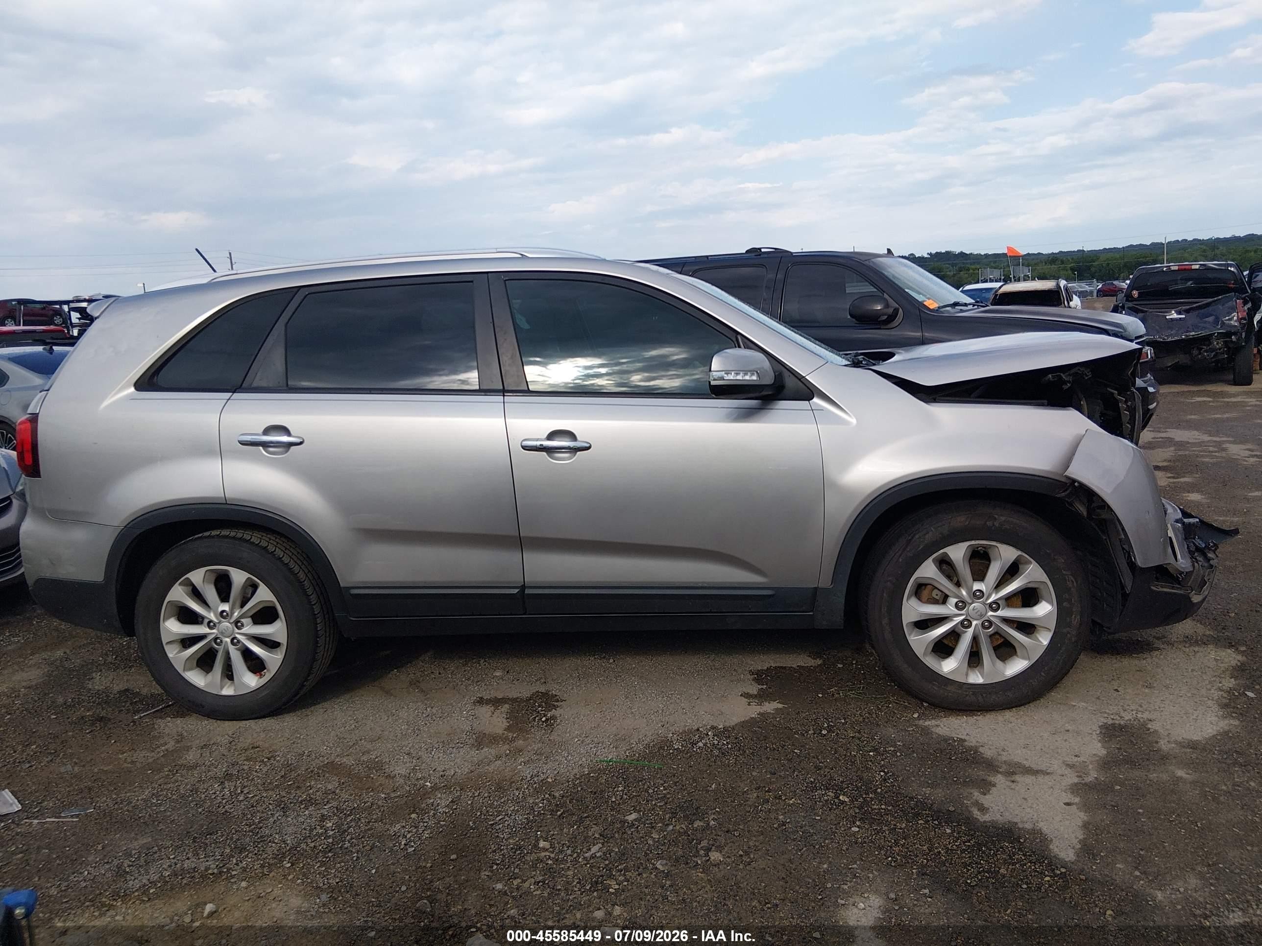 2015 Kia Sorento Ex V6 Silver vin: 5XYKU4A71FG635537