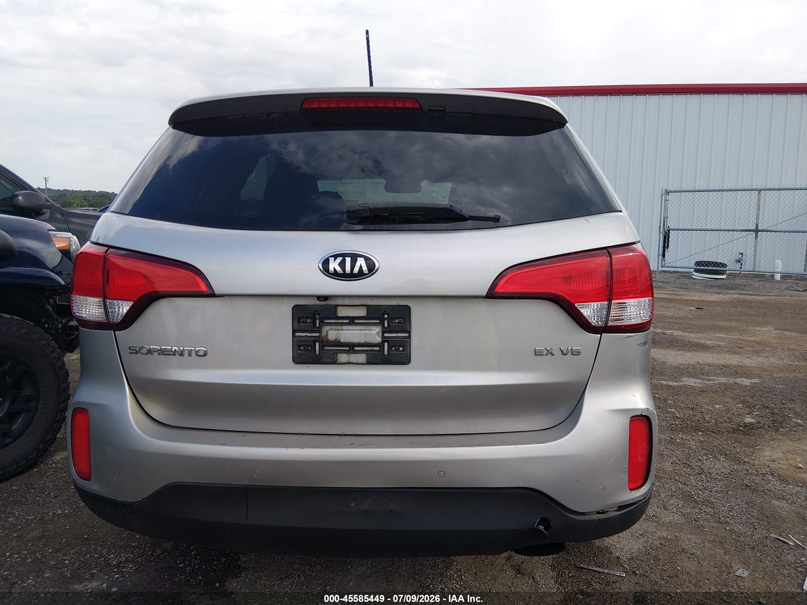 2015 Kia Sorento Ex V6 Silver vin: 5XYKU4A71FG635537