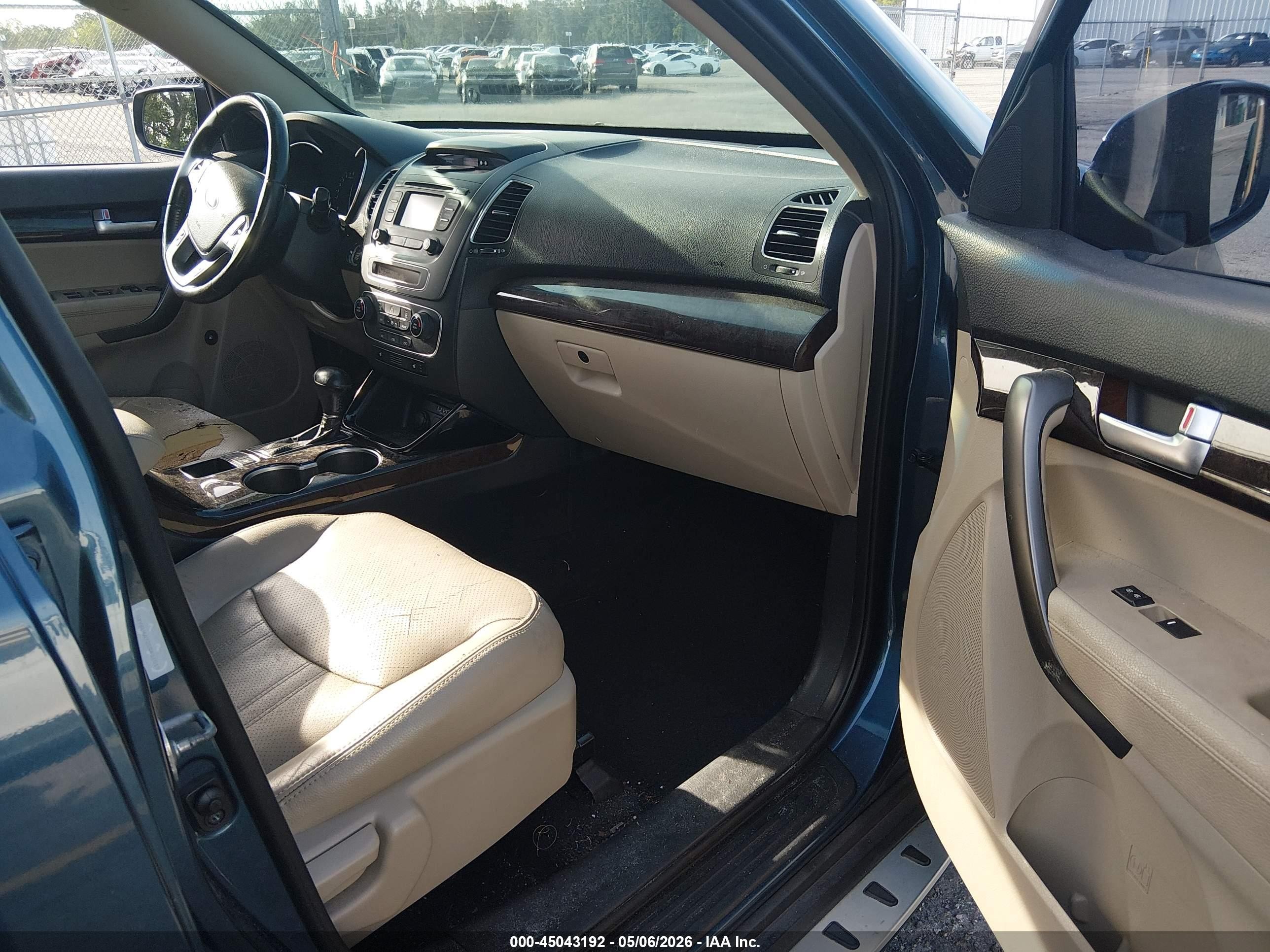 2014 Kia Sorento Ex V6 Blue vin: 5XYKU4A72EG431019