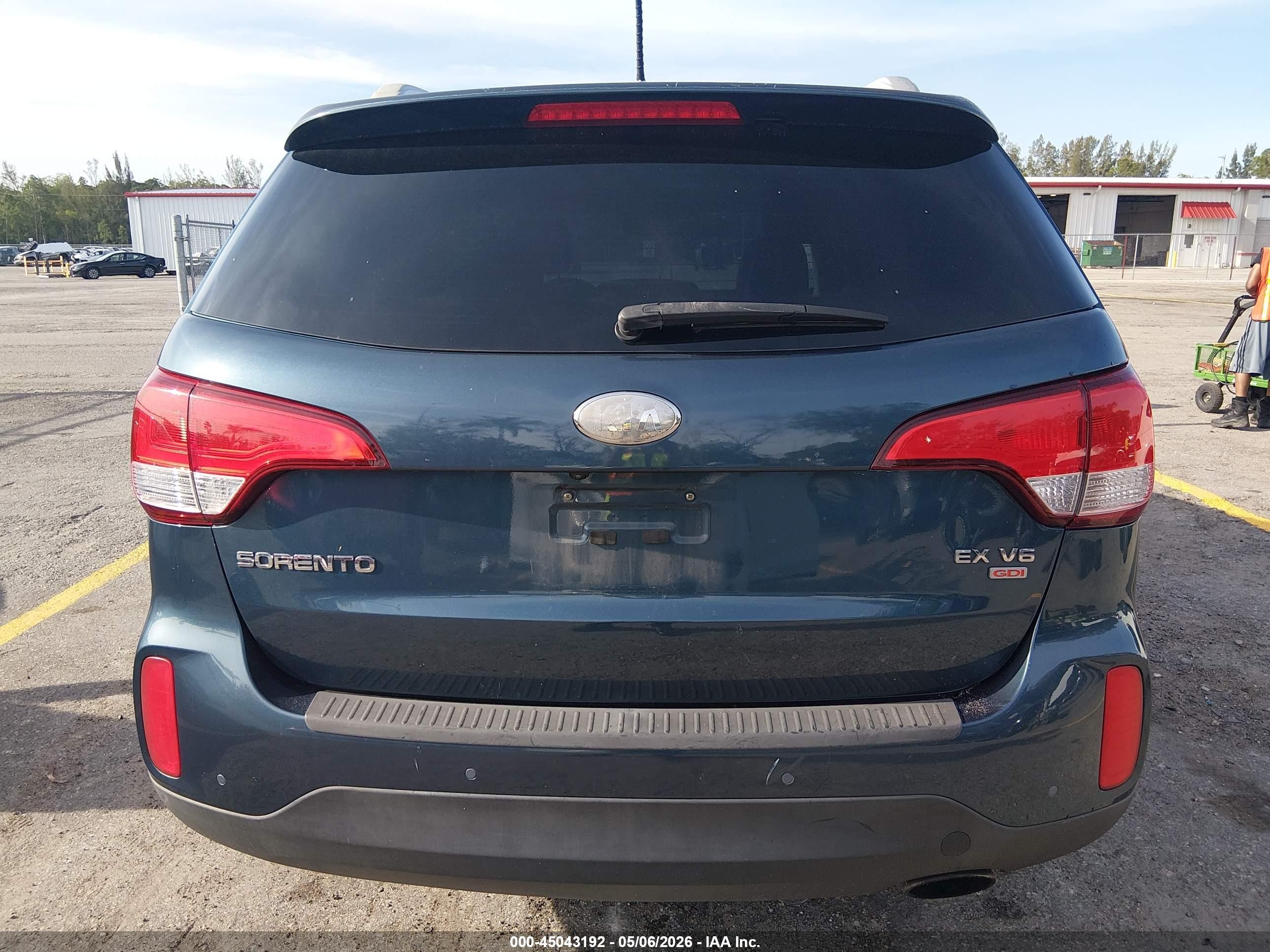 2014 Kia Sorento Ex V6 Blue vin: 5XYKU4A72EG431019