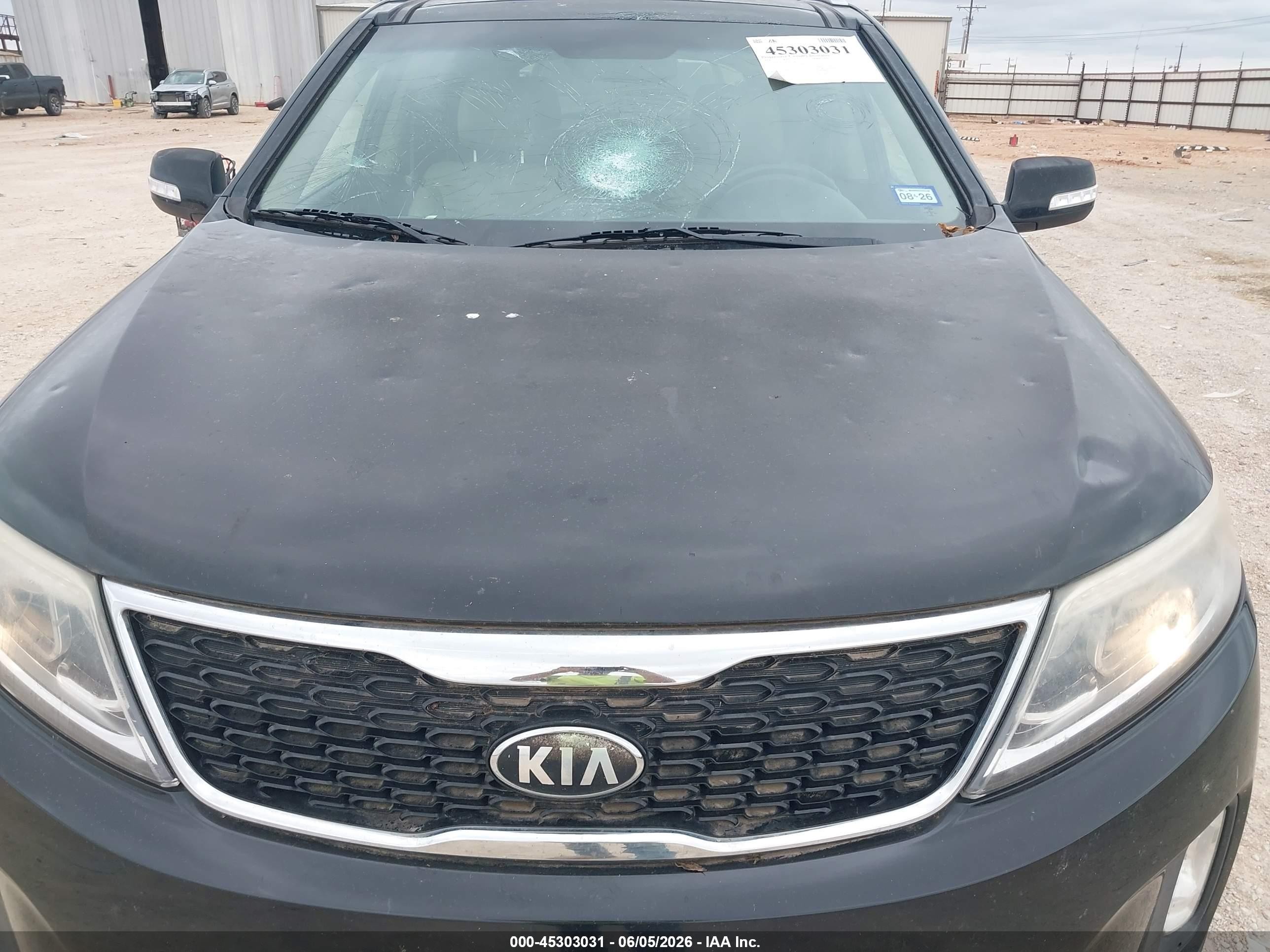 2014 Kia Sorento Ex V6 Black vin: 5XYKU4A72EG431389