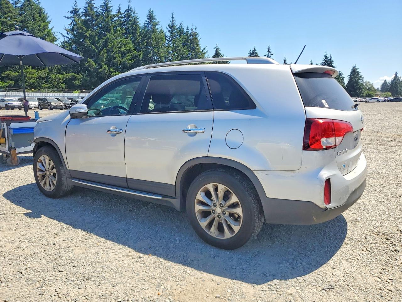 2014 Kia Sorento Ex Silver vin: 5XYKU4A72EG491494