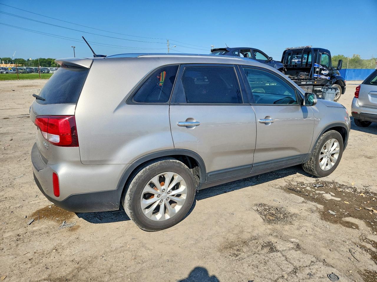 2014 Kia Sorento Ex Silver vin: 5XYKU4A73EG431692