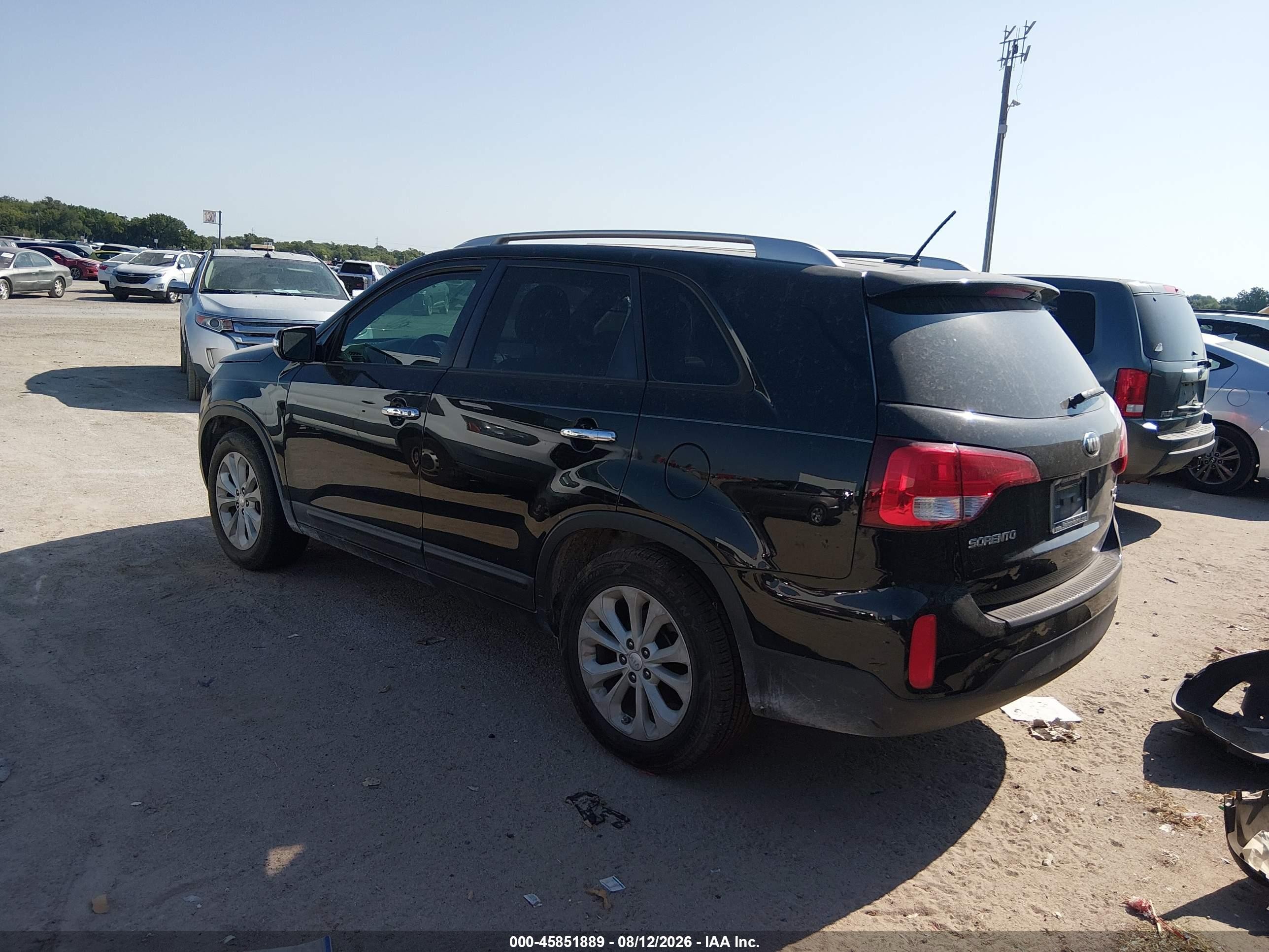 2015 Kia Sorento Ex V6 Black vin: 5XYKU4A73FG553132