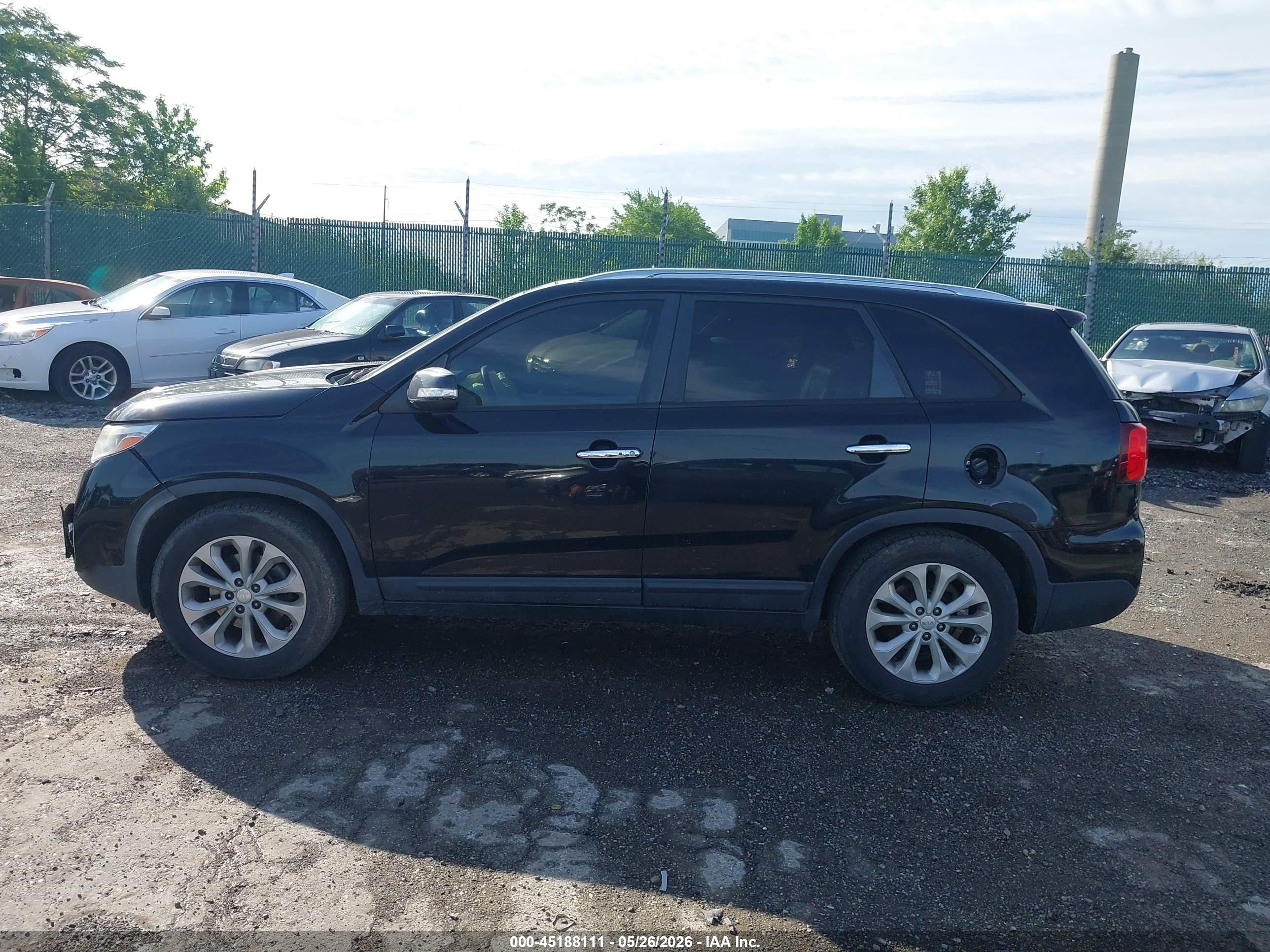 2015 Kia Sorento Ex V6 Black vin: 5XYKU4A73FG585241