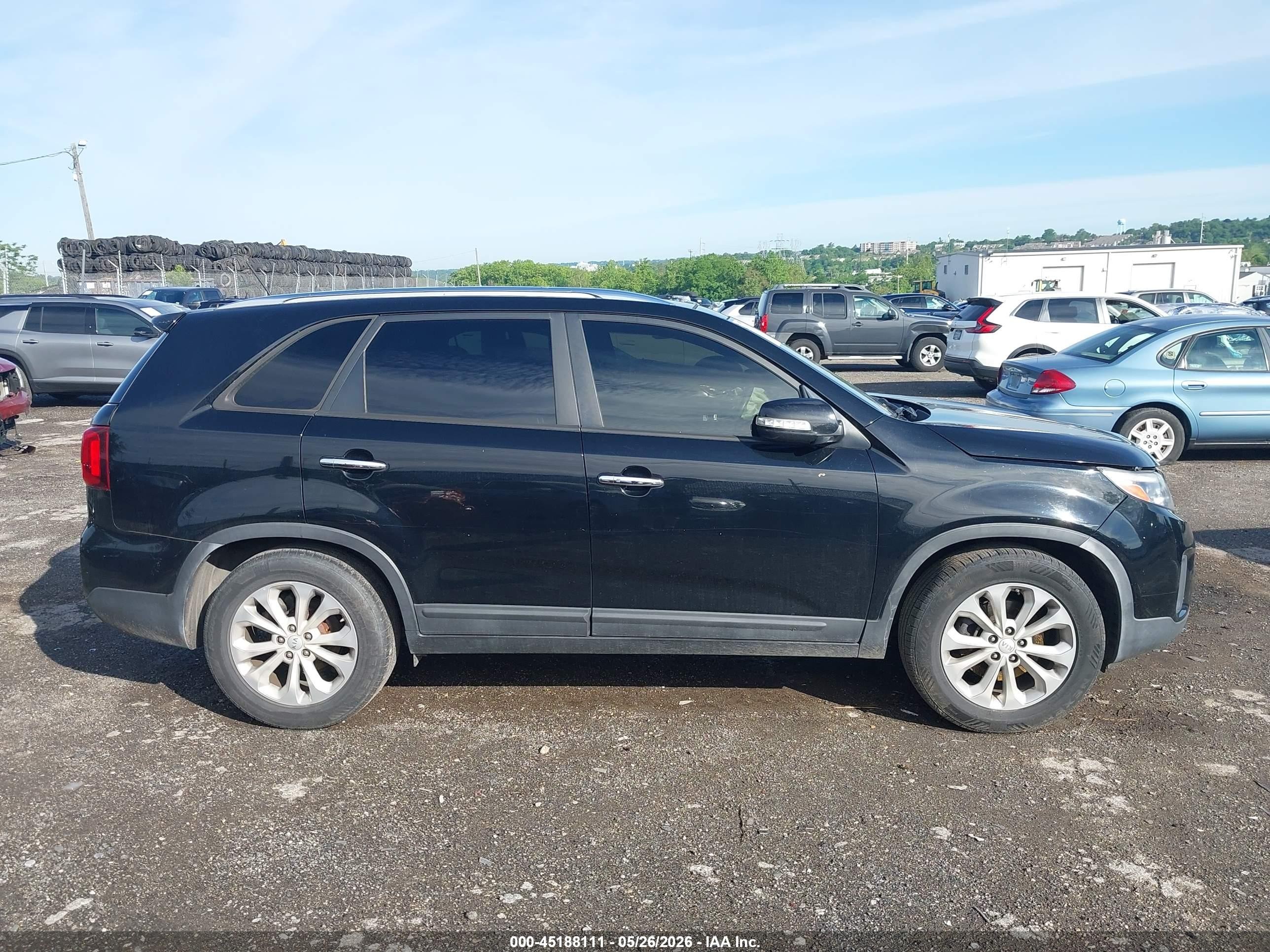 2015 Kia Sorento Ex V6 Black vin: 5XYKU4A73FG585241