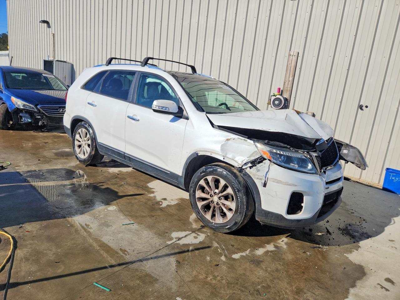 2015 Kia Sorento Ex White vin: 5XYKU4A73FG636057