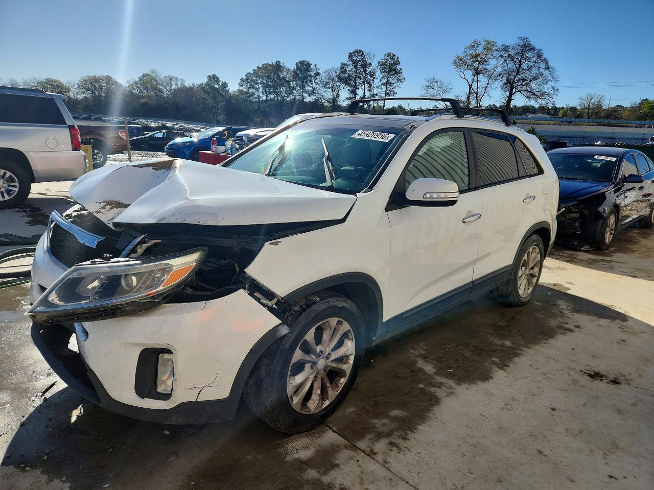 2015 Kia Sorento Ex White vin: 5XYKU4A73FG636057