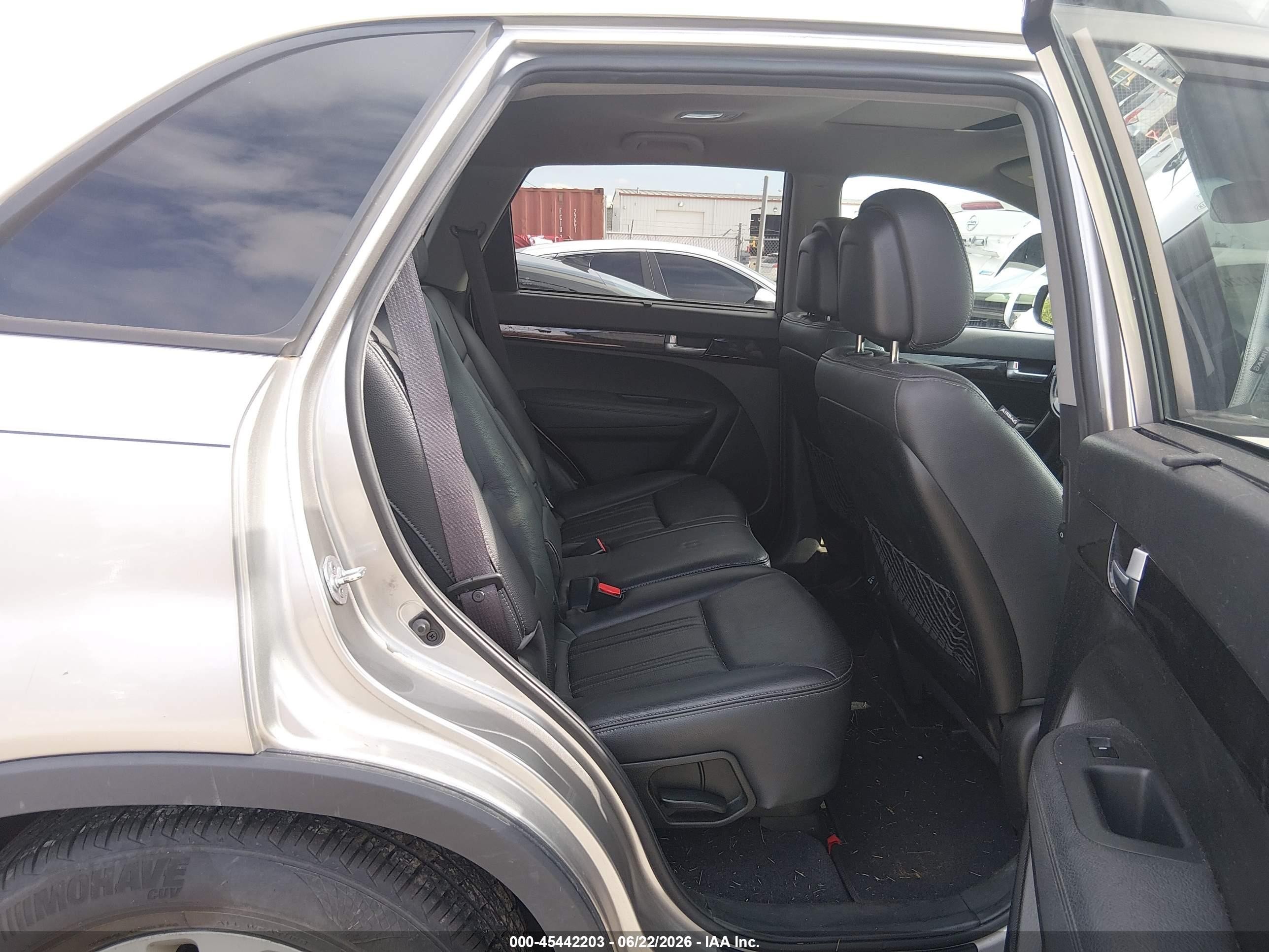 2014 Kia Sorento Ex V6 Gray vin: 5XYKU4A74EG488032