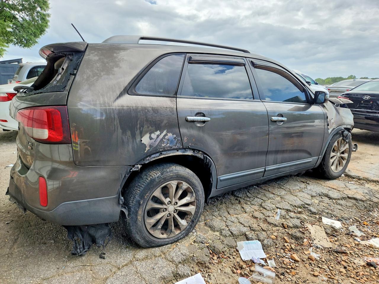2014 Kia Sorento Ex Пожар vin: 5XYKU4A74EG507209