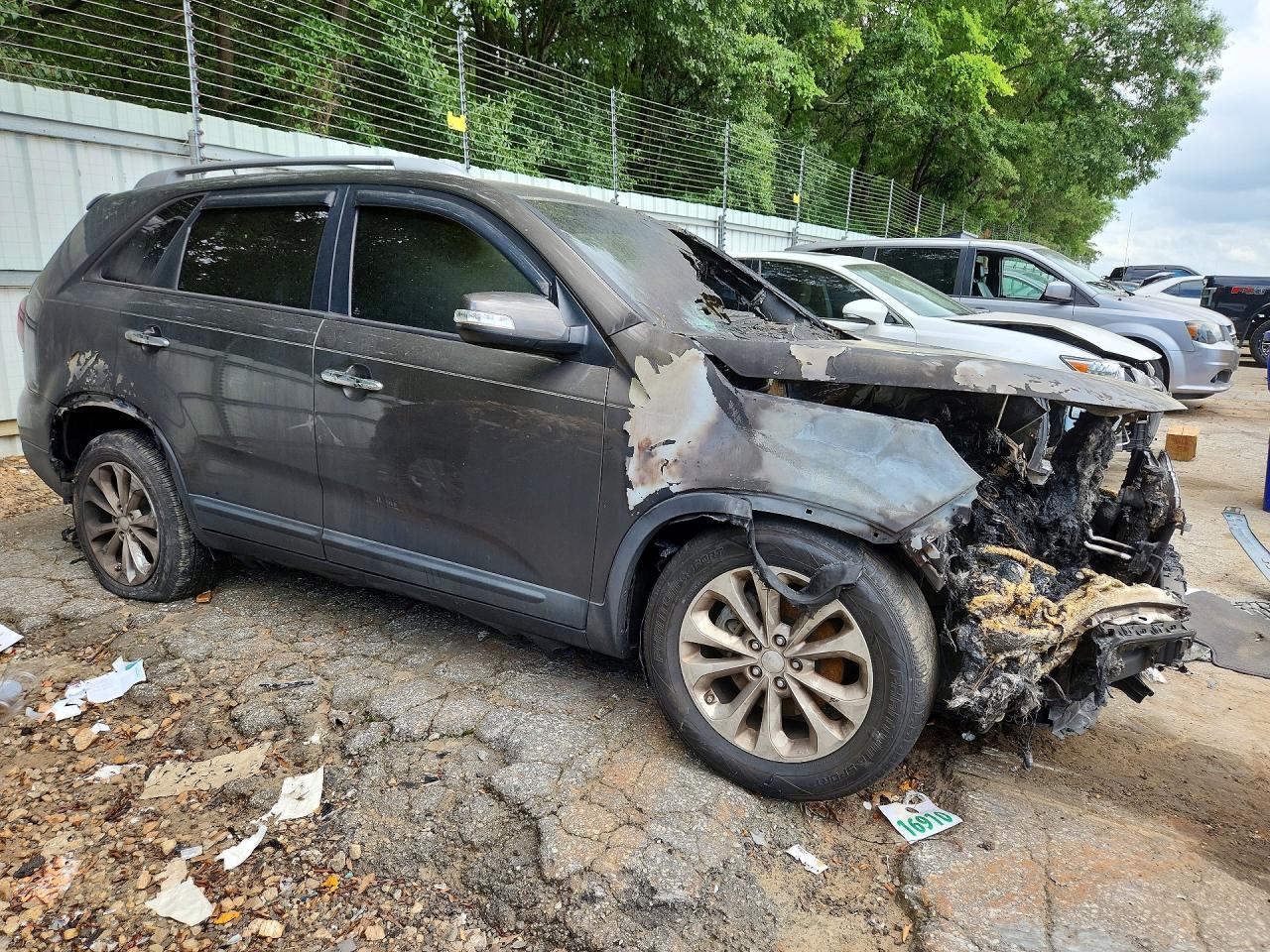 2014 Kia Sorento Ex Пожар vin: 5XYKU4A74EG507209