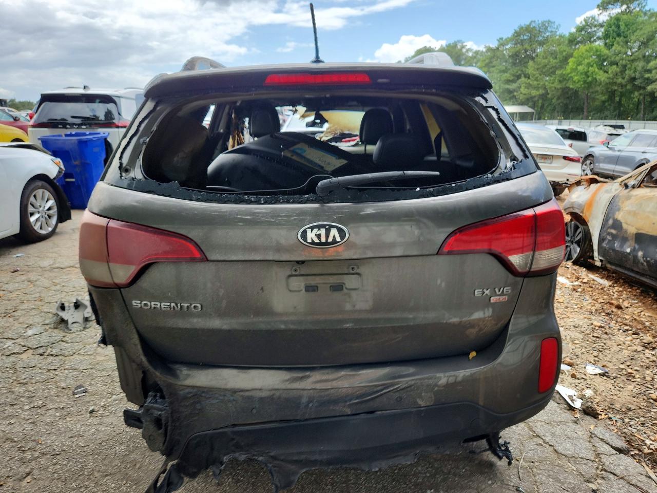 2014 Kia Sorento Ex Пожар vin: 5XYKU4A74EG507209