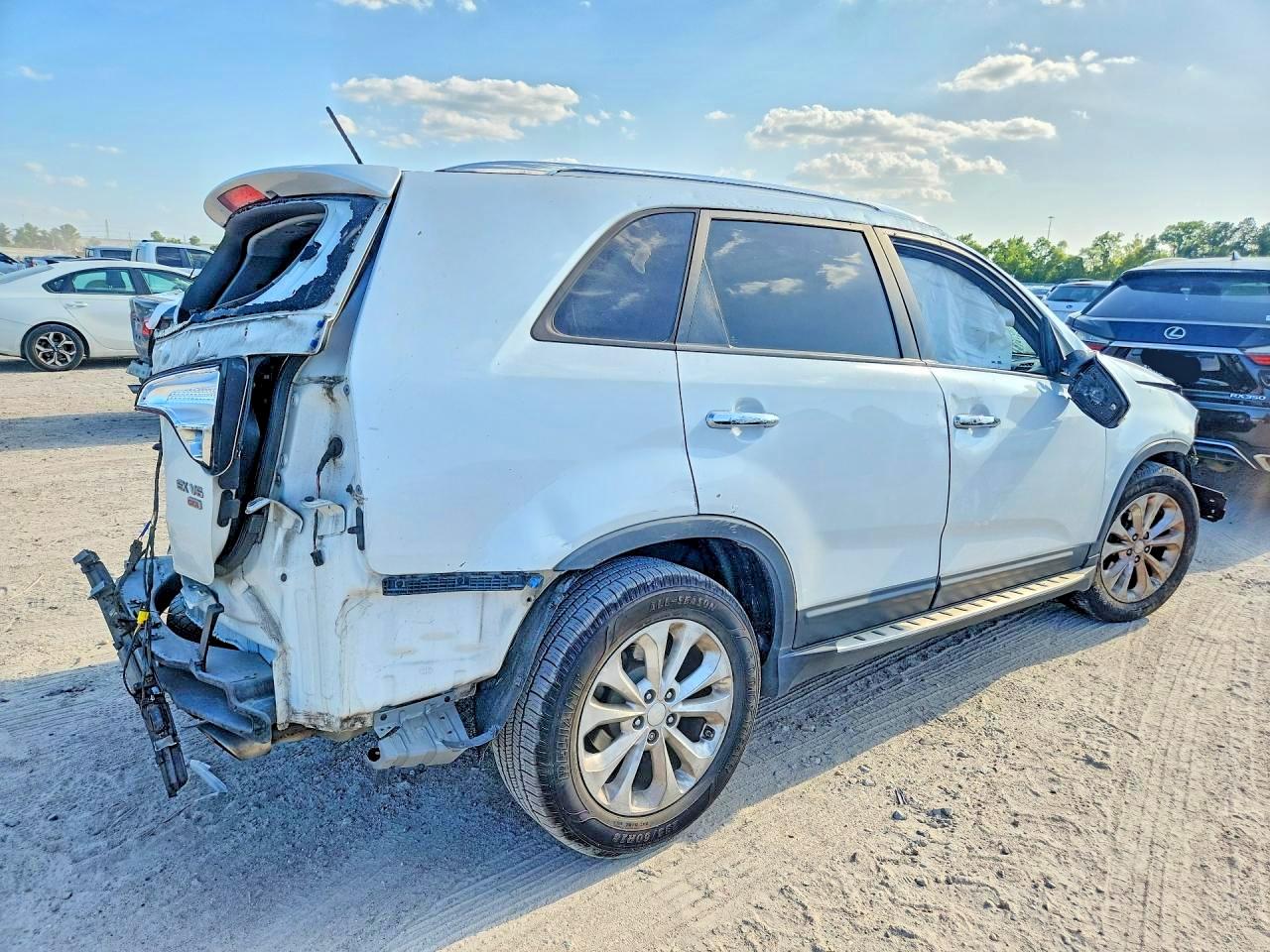 2014 Kia Sorento Ex White vin: 5XYKU4A75EG514296
