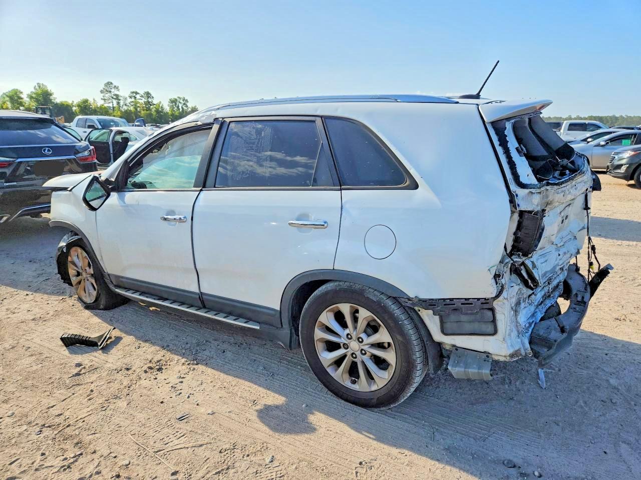 2014 Kia Sorento Ex White vin: 5XYKU4A75EG514296