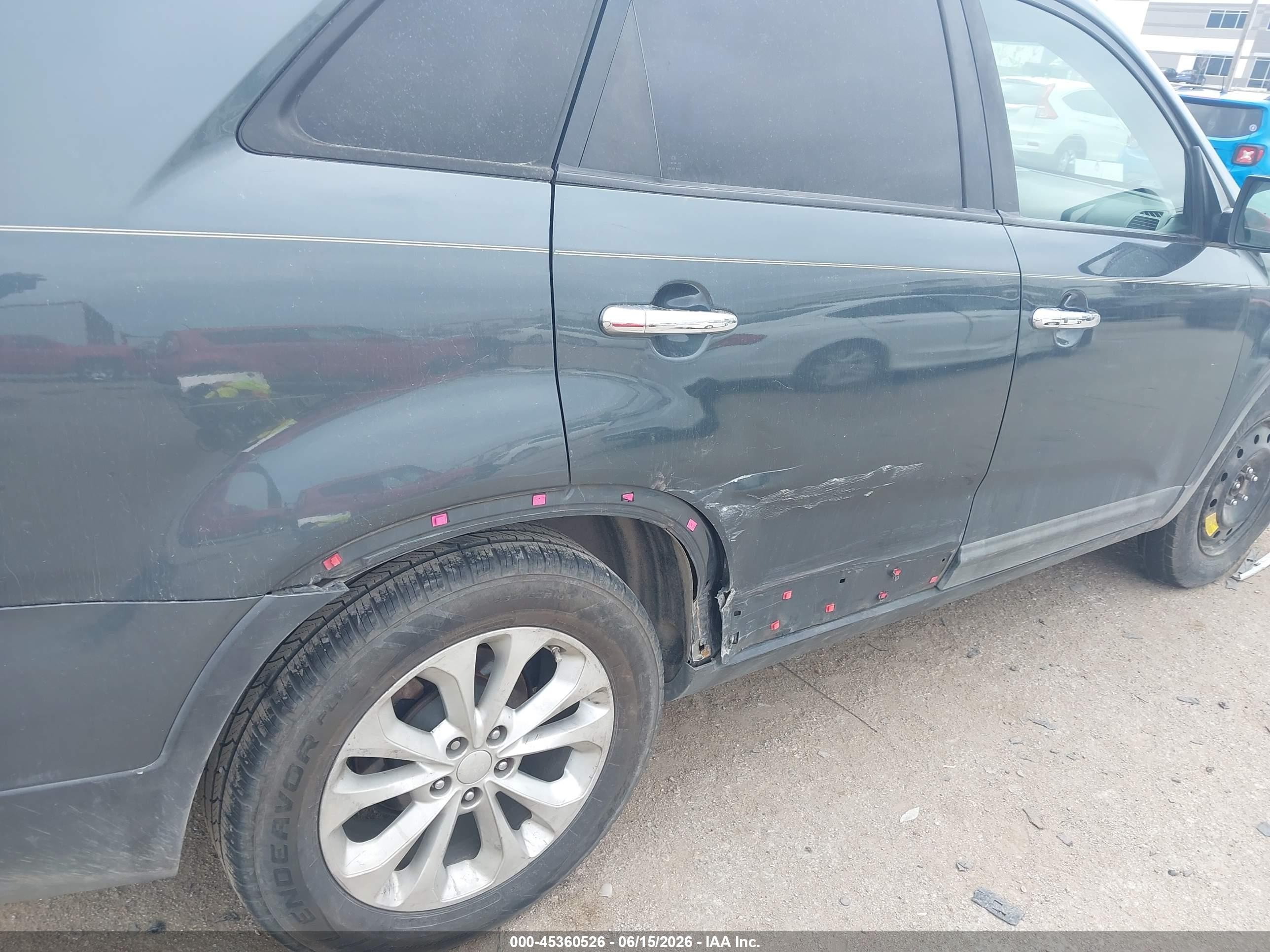 2014 Kia Sorento Ex V6 Gray vin: 5XYKU4A77EG452822