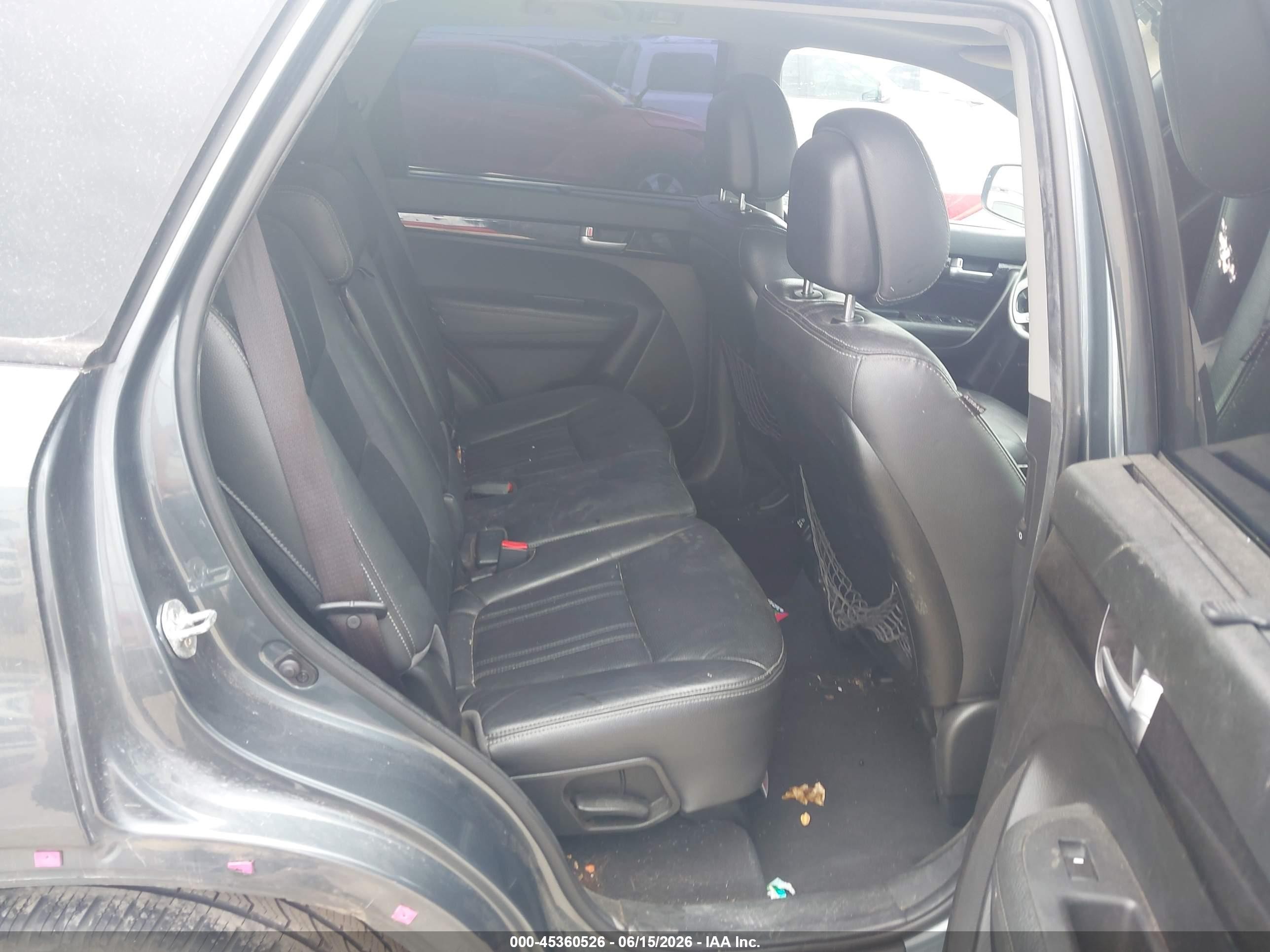 2014 Kia Sorento Ex V6 Gray vin: 5XYKU4A77EG452822