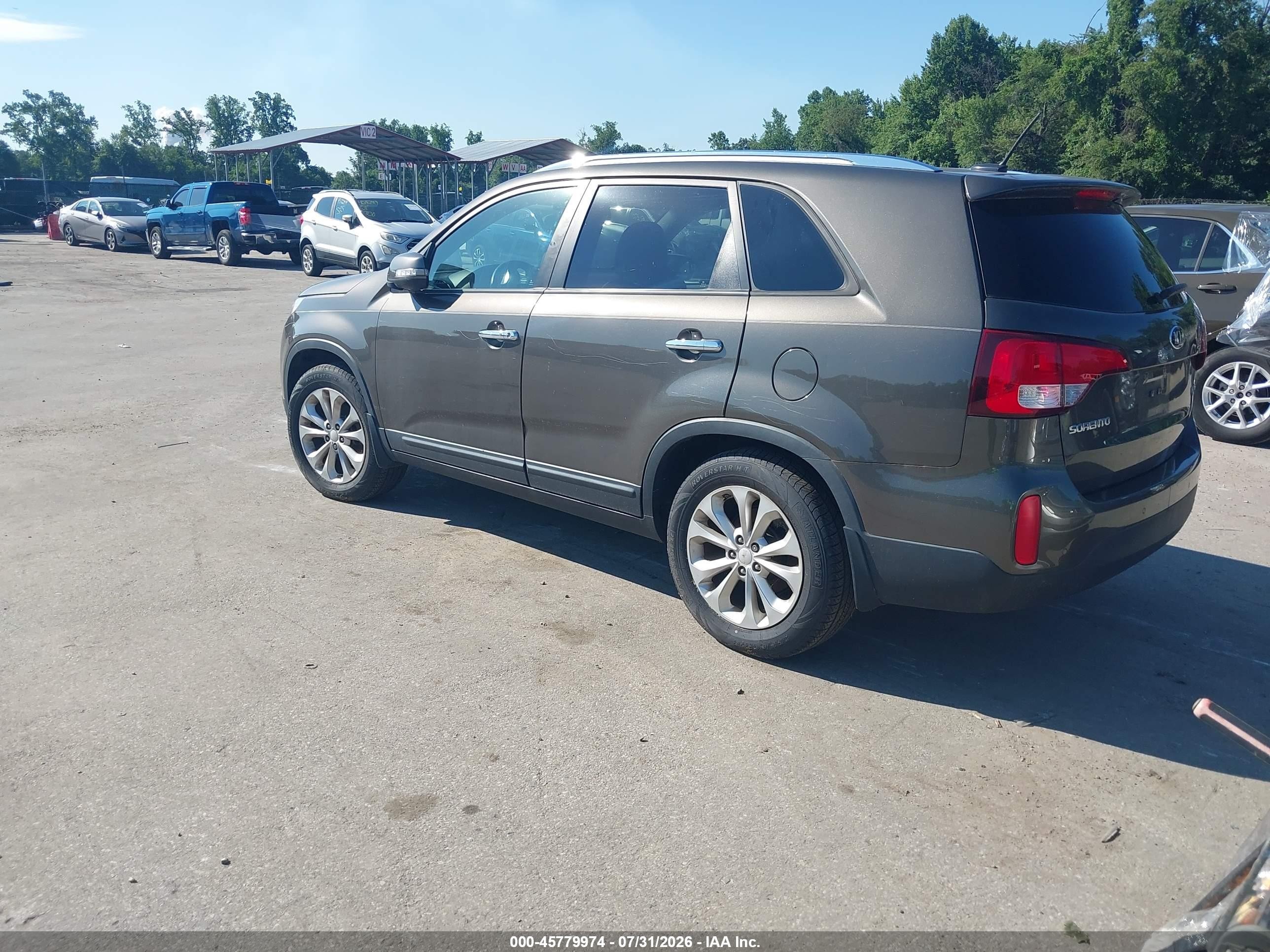 2015 Kia Sorento Ex V6 Brown vin: 5XYKU4A77FG577160