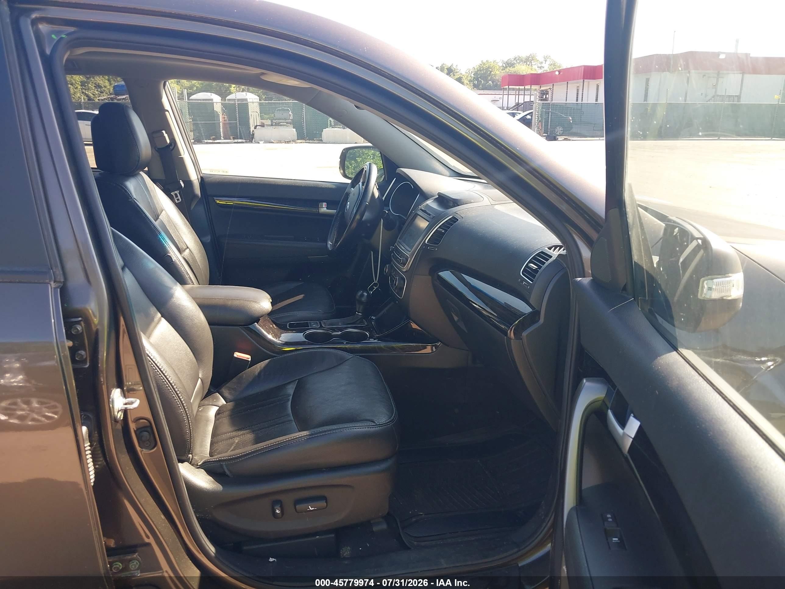 2015 Kia Sorento Ex V6 Brown vin: 5XYKU4A77FG577160