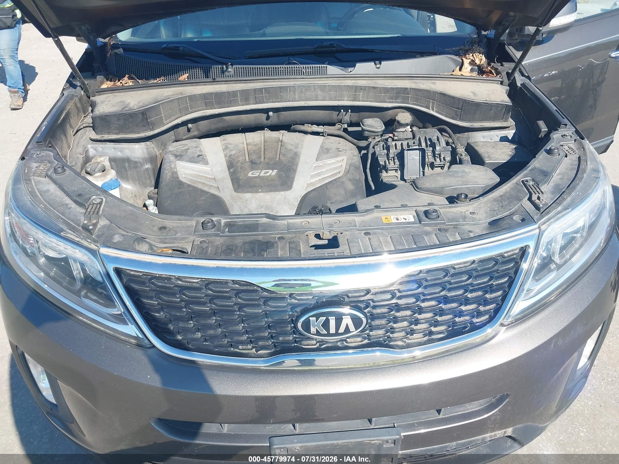 2015 Kia Sorento Ex V6 Brown vin: 5XYKU4A77FG577160