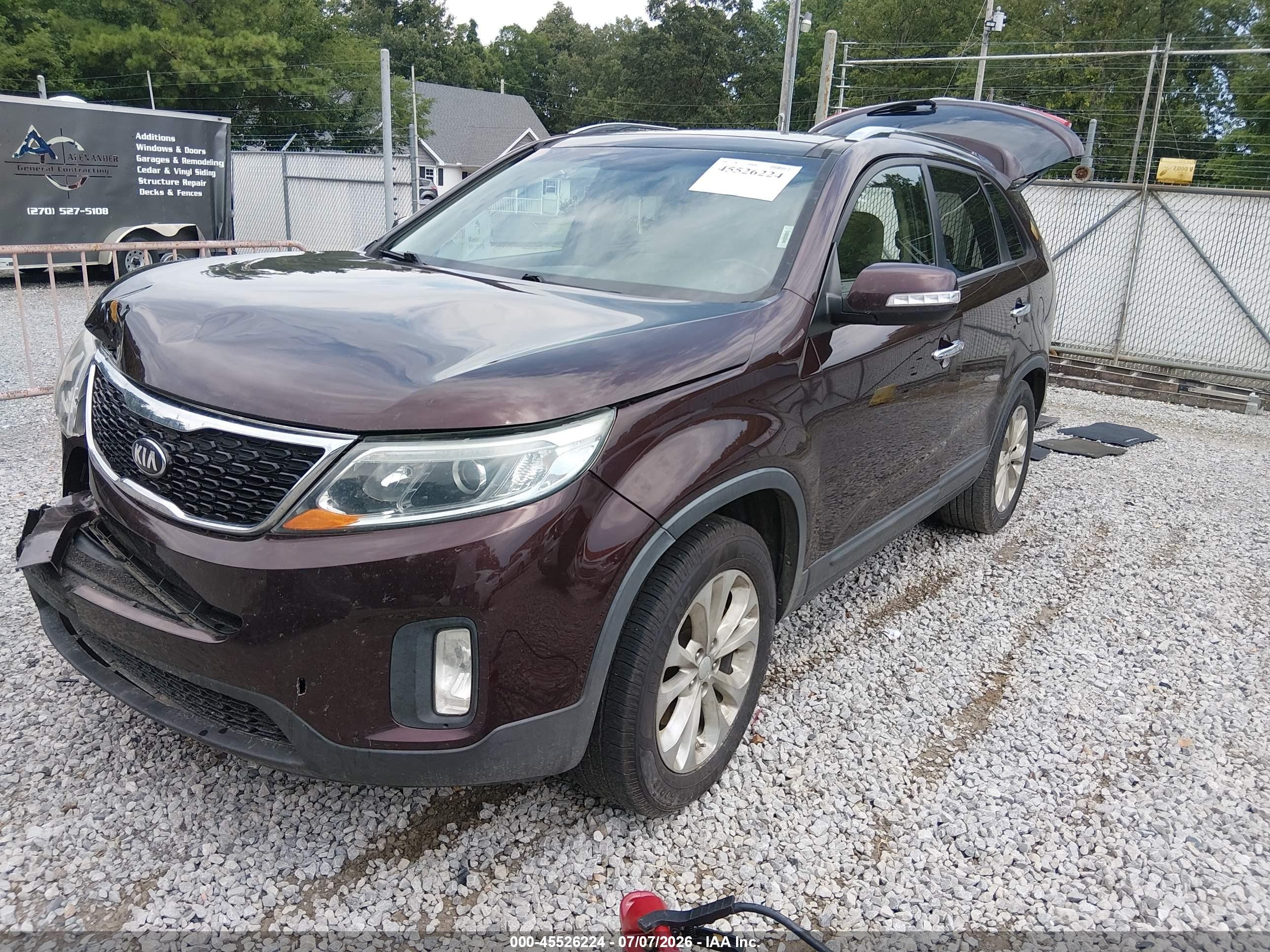 2015 Kia Sorento Ex V6 Beige vin: 5XYKU4A77FG620783