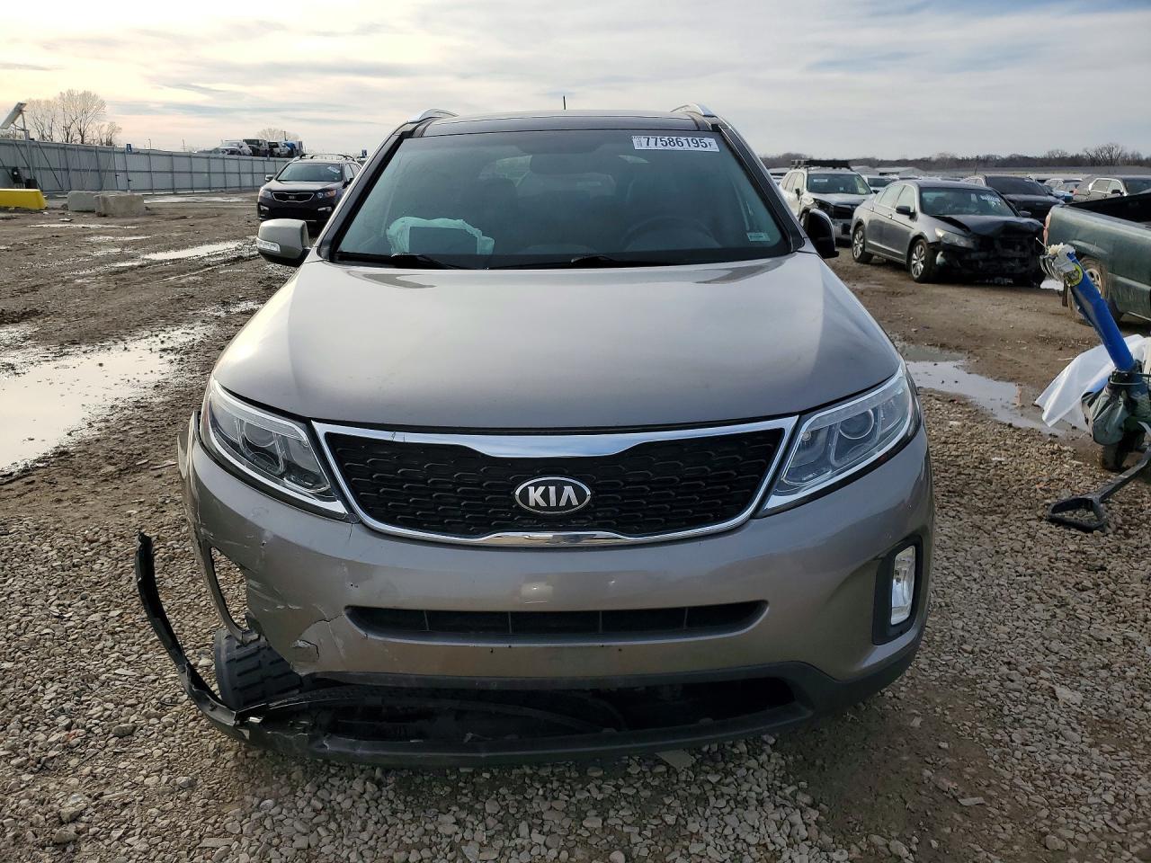 2014 Kia Sorento Ex Серый vin: 5XYKU4A7XEG457805