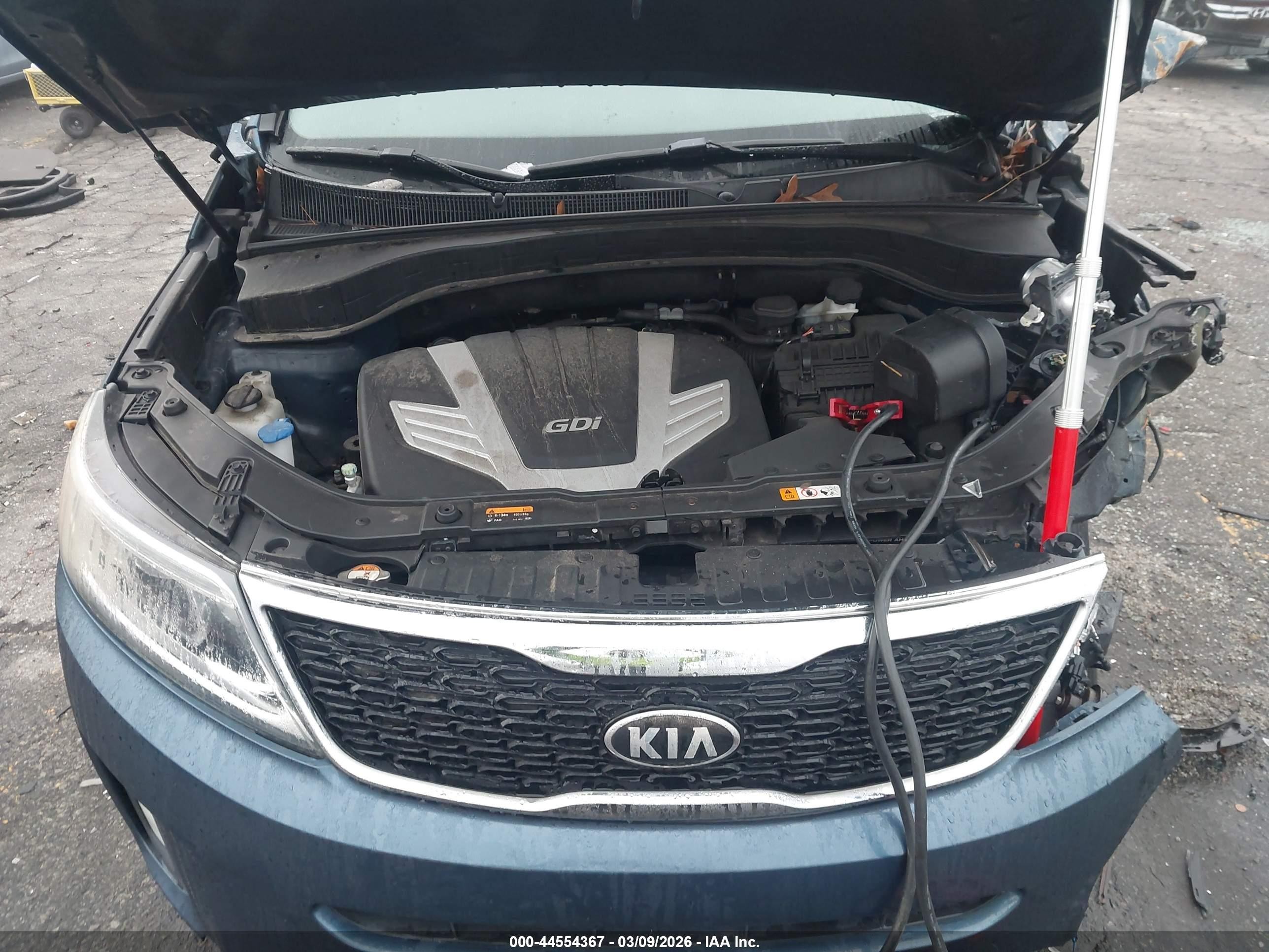 2014 Kia Sorento Ex V6 Синий vin: 5XYKU4A7XEG480288