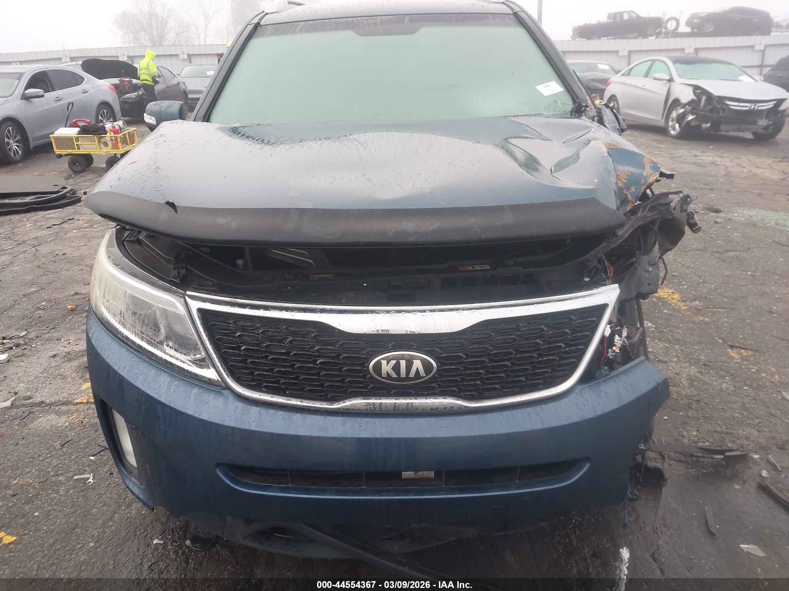 2014 Kia Sorento Ex V6 Синий vin: 5XYKU4A7XEG480288