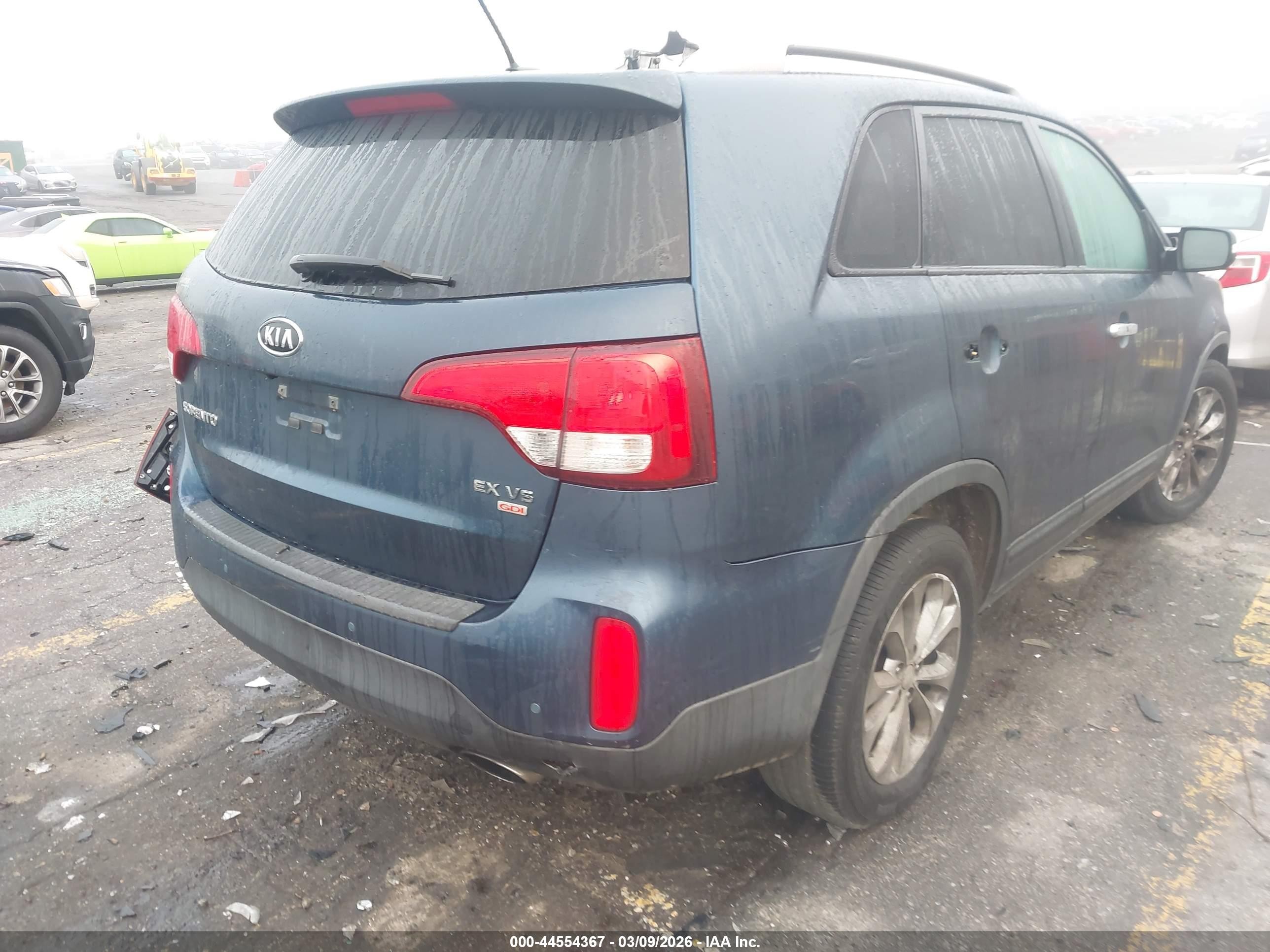 2014 Kia Sorento Ex V6 Синий vin: 5XYKU4A7XEG480288