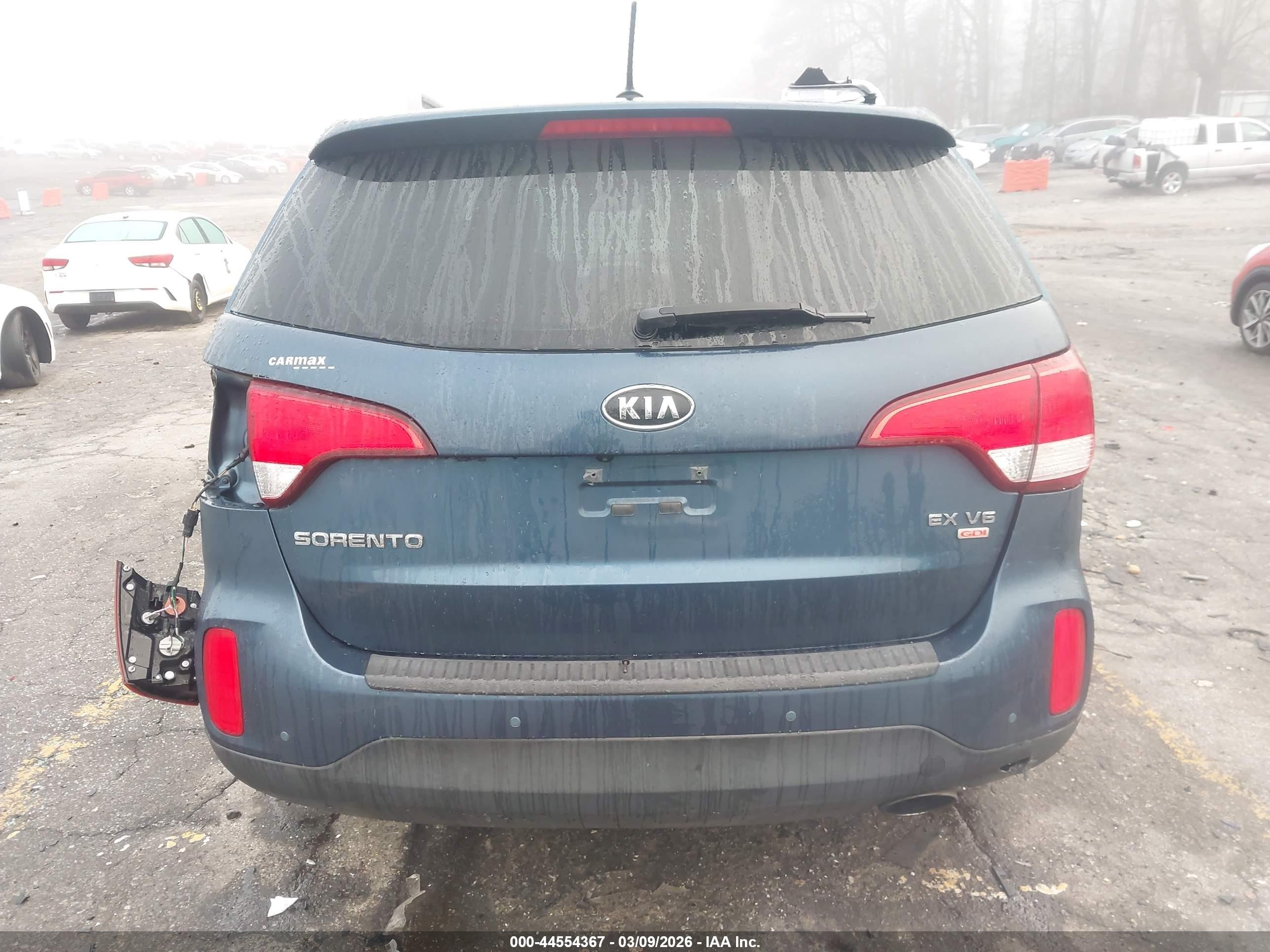 2014 Kia Sorento Ex V6 Синий vin: 5XYKU4A7XEG480288