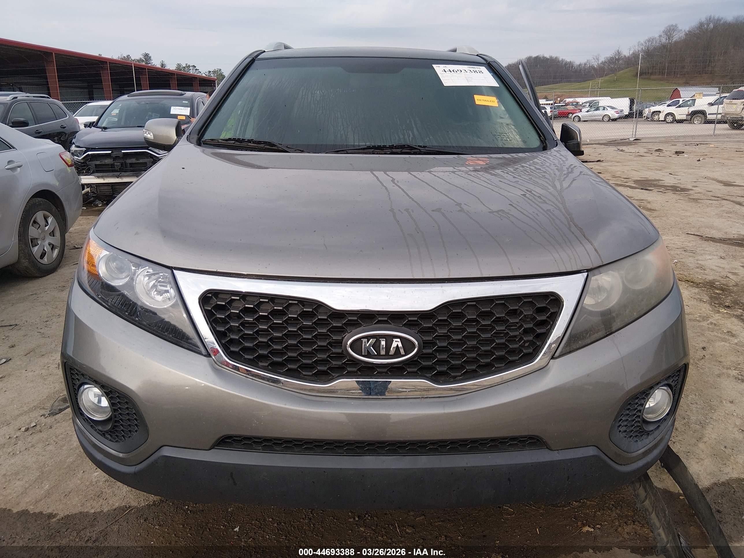 2011 Kia Sorento Ex Серый vin: 5XYKUCA14BG076887