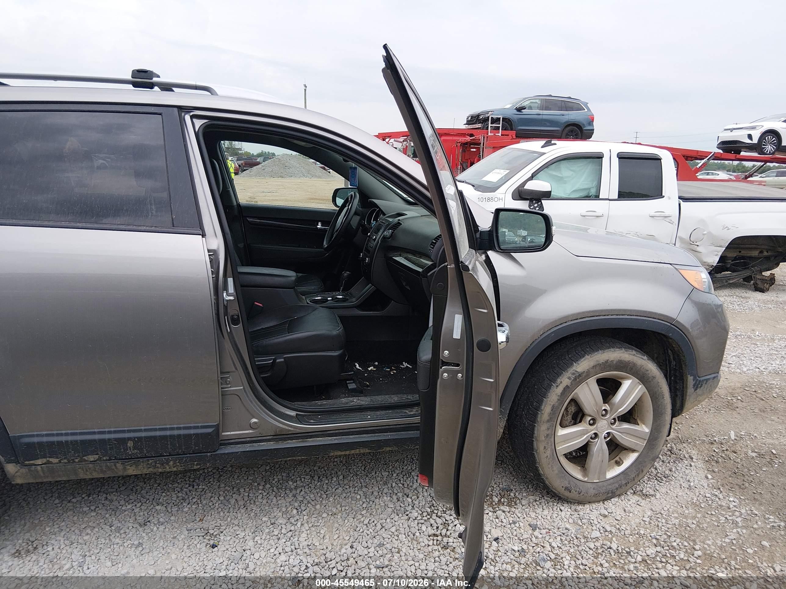 2013 Kia Sorento Ex Gray vin: 5XYKUCA68DG421014