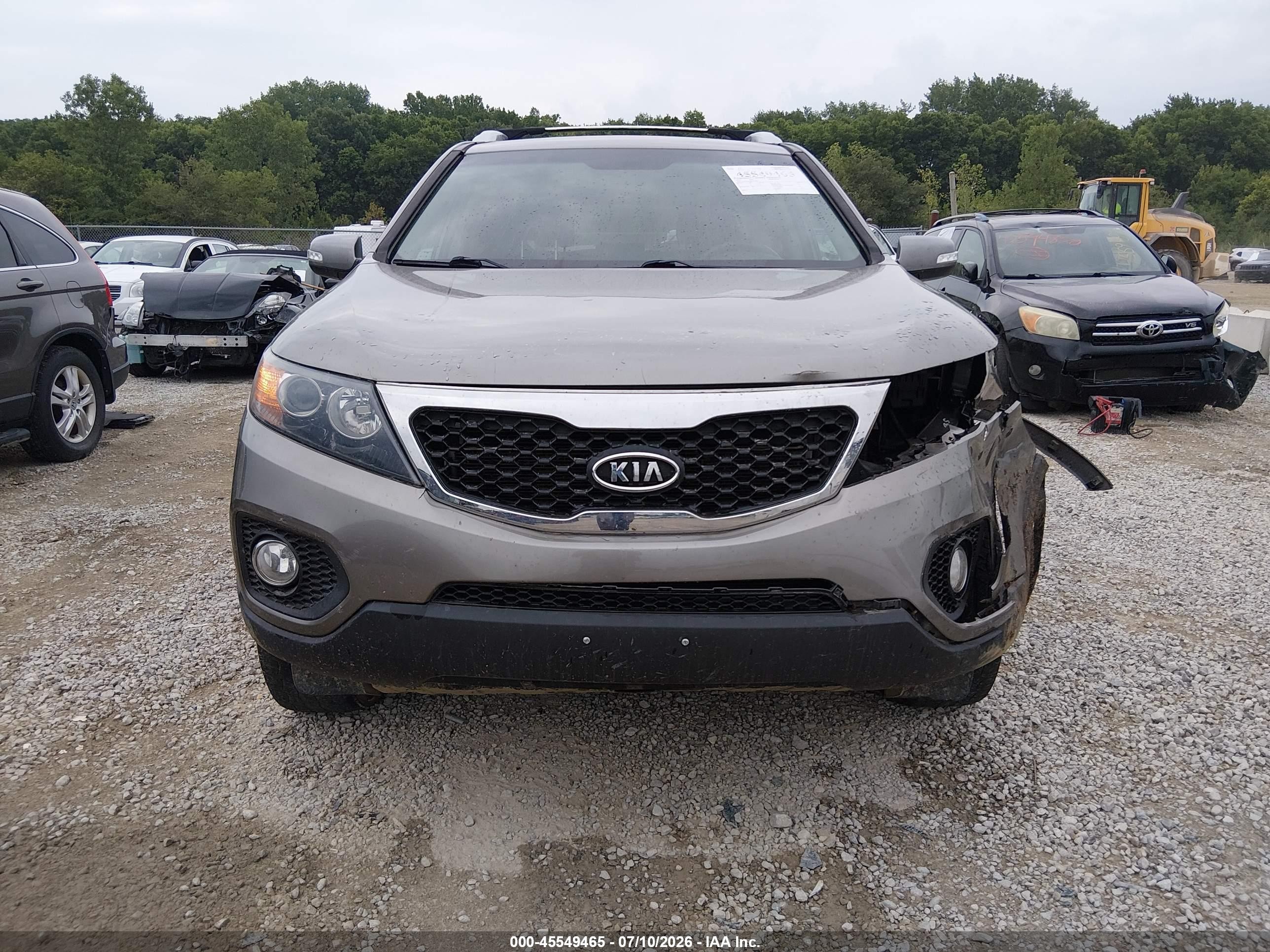 2013 Kia Sorento Ex Gray vin: 5XYKUCA68DG421014