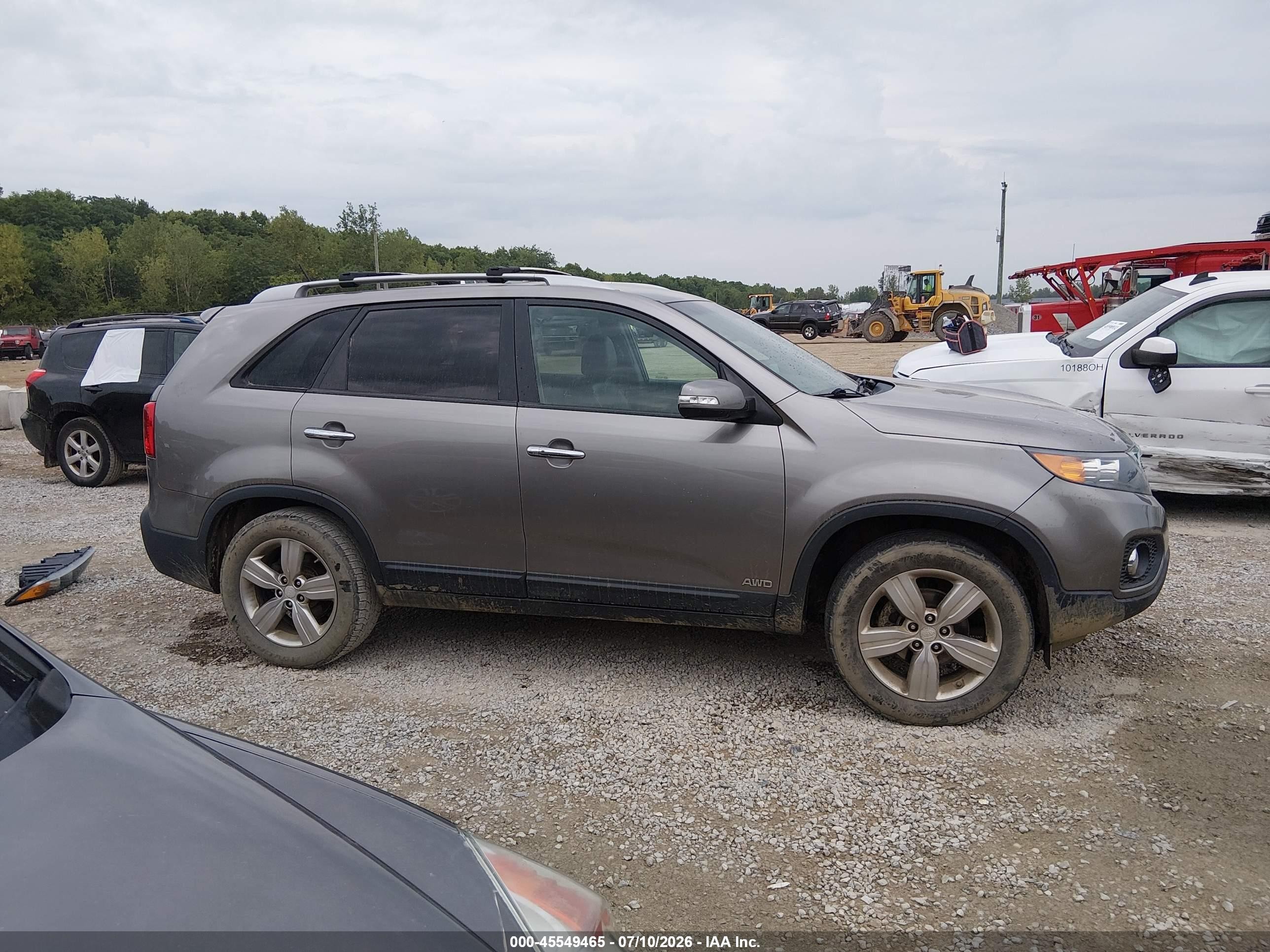 2013 Kia Sorento Ex Gray vin: 5XYKUCA68DG421014