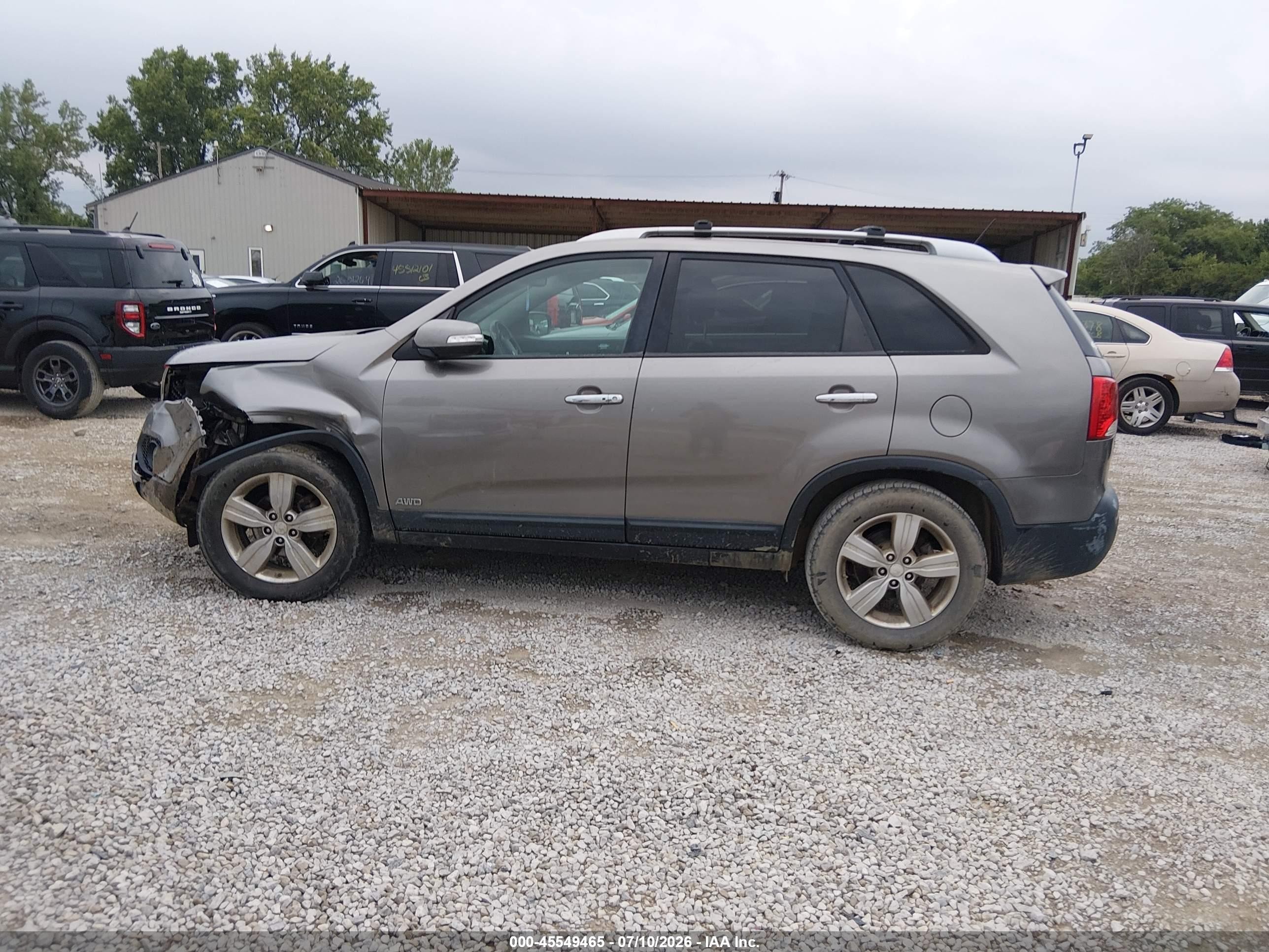2013 Kia Sorento Ex Gray vin: 5XYKUCA68DG421014