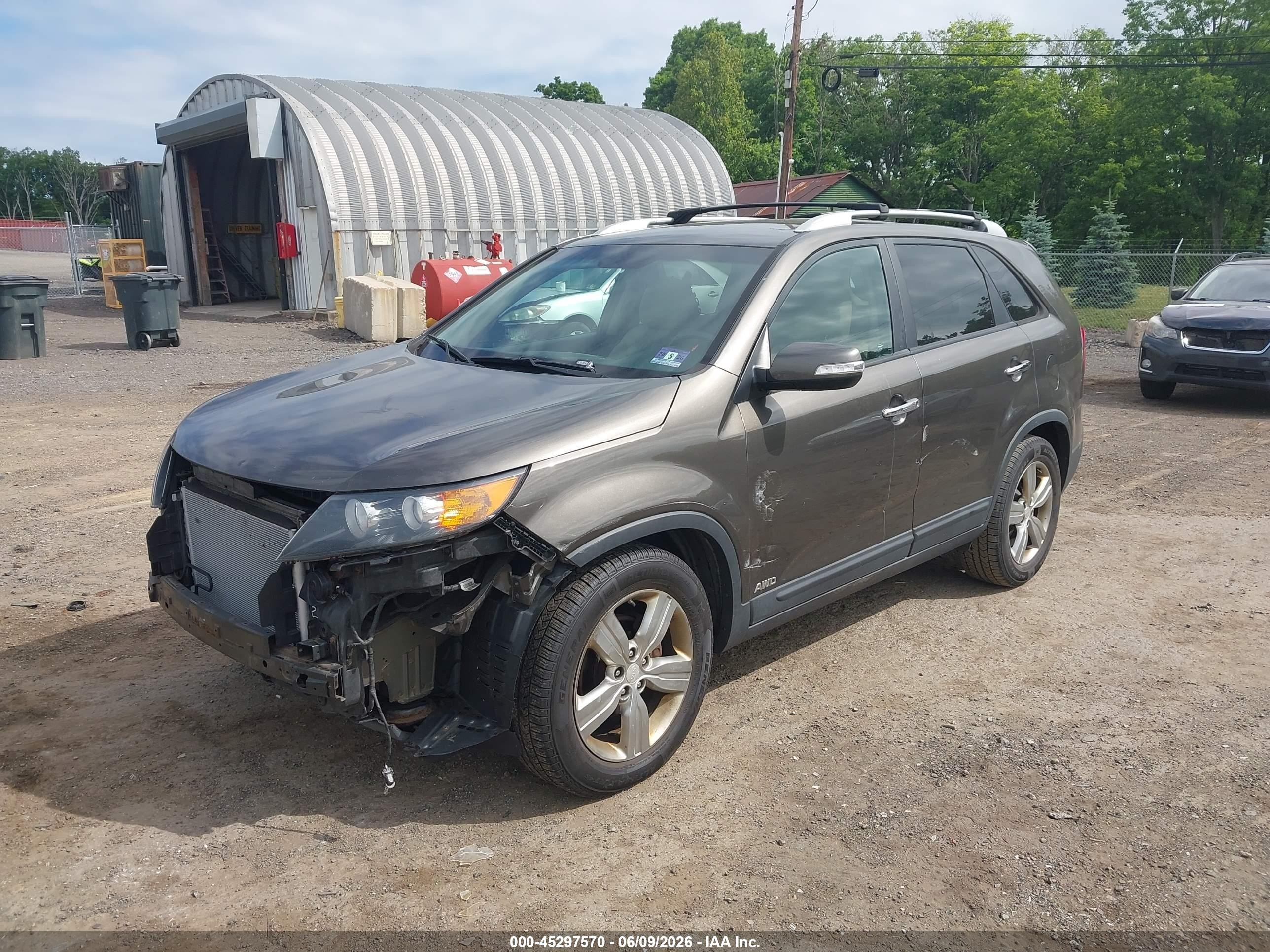 2013 Kia Sorento Ex Gray vin: 5XYKUCA6XDG328768
