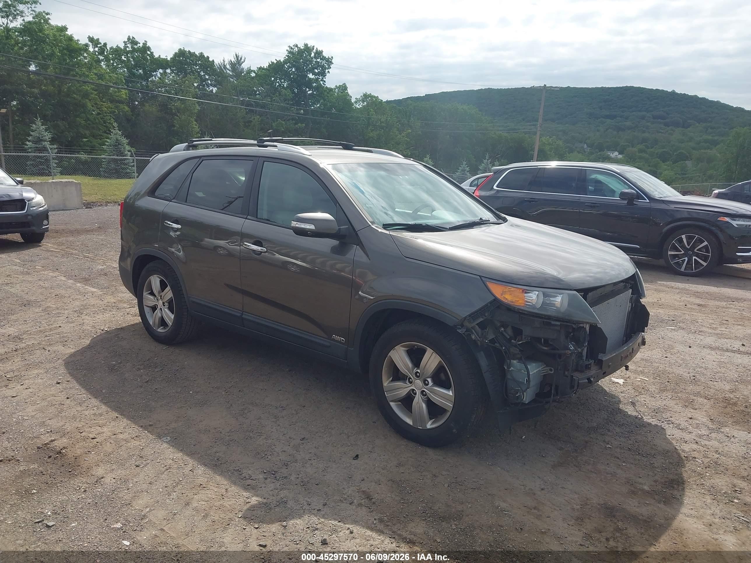 2013 Kia Sorento Ex Gray vin: 5XYKUCA6XDG328768