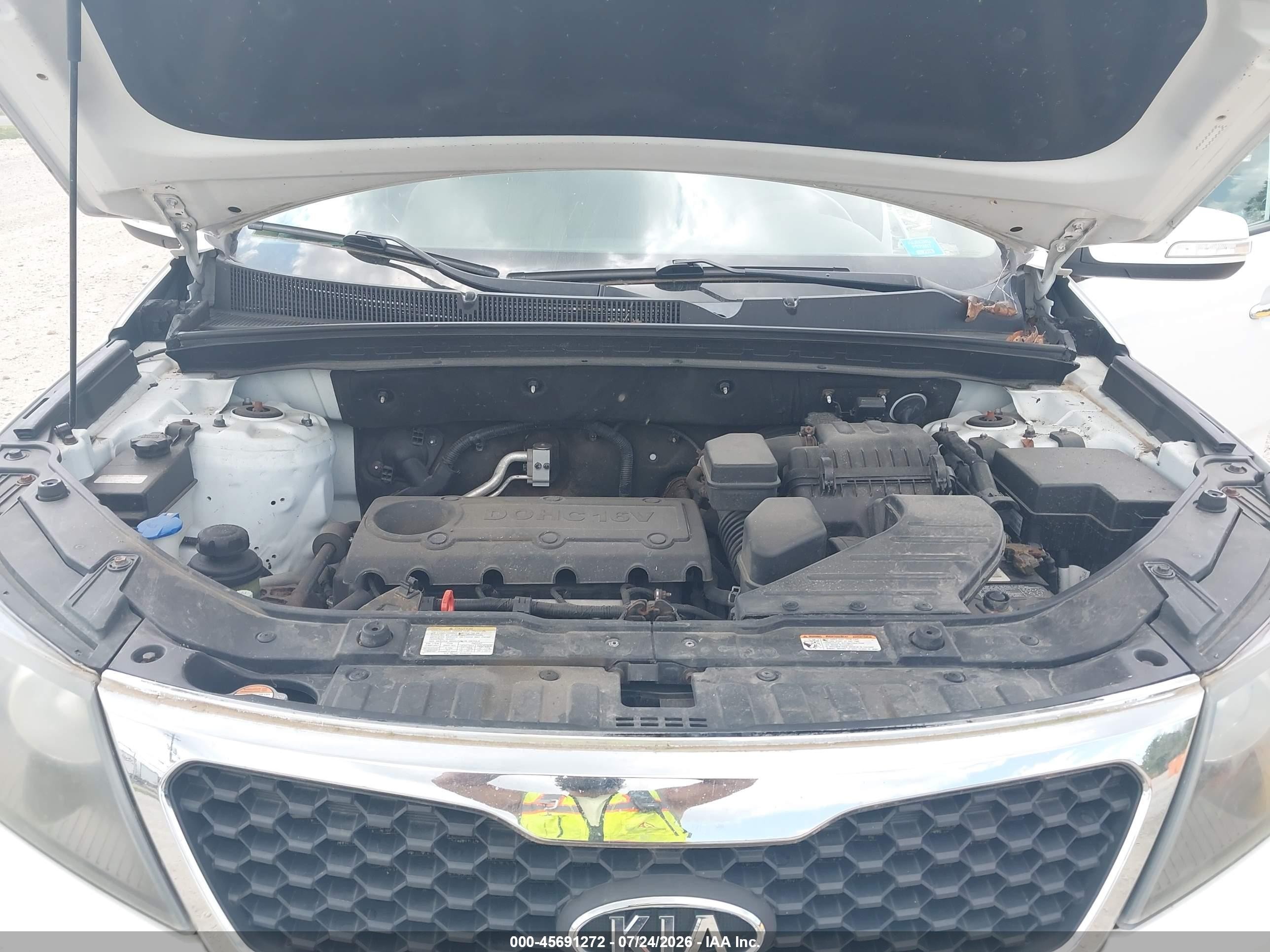 2011 Kia Sorento Ex White vin: 5XYKUDA16BG001369