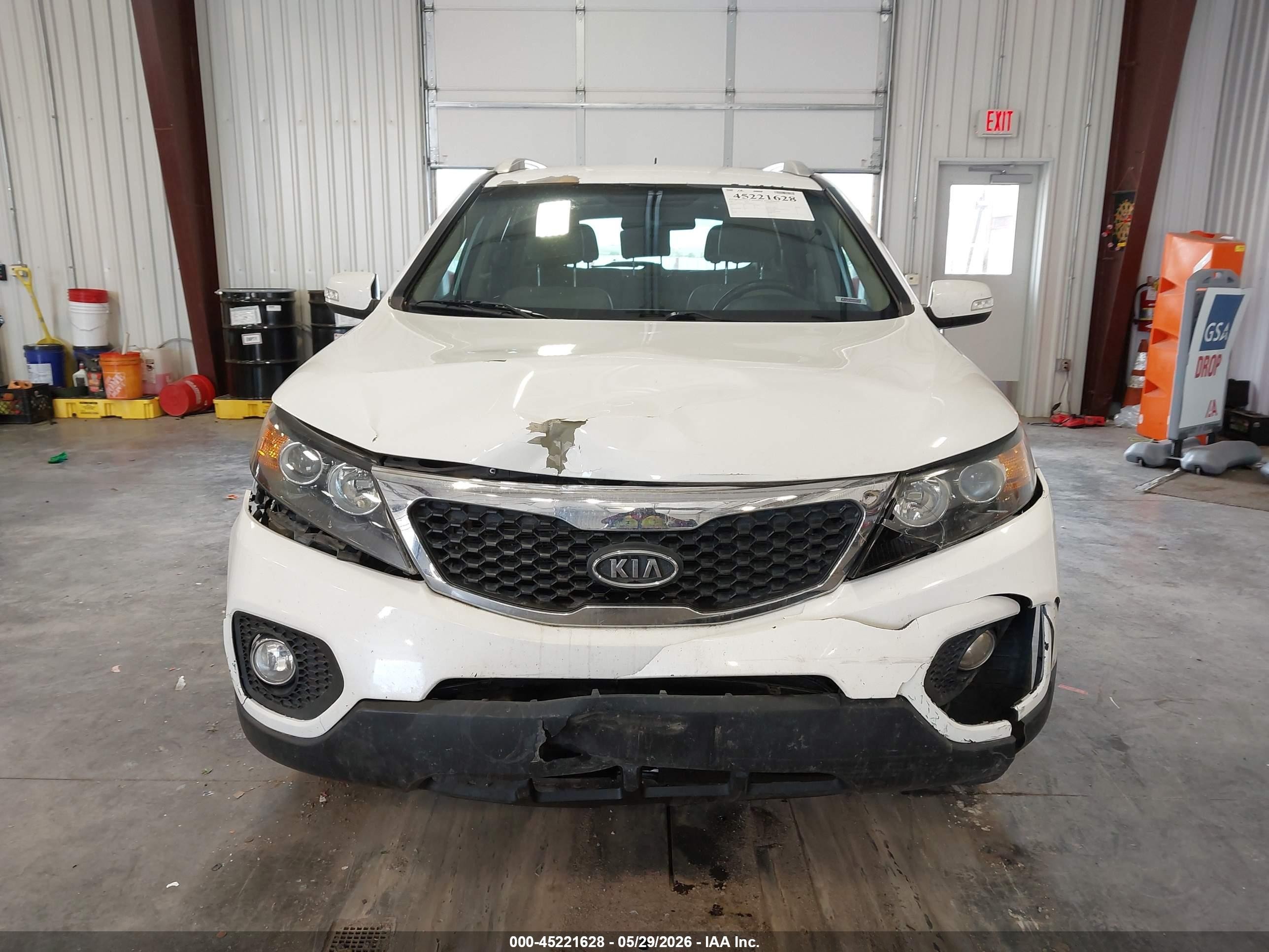 2011 Kia Sorento Ex V6 Белый vin: 5XYKUDA20BG056036