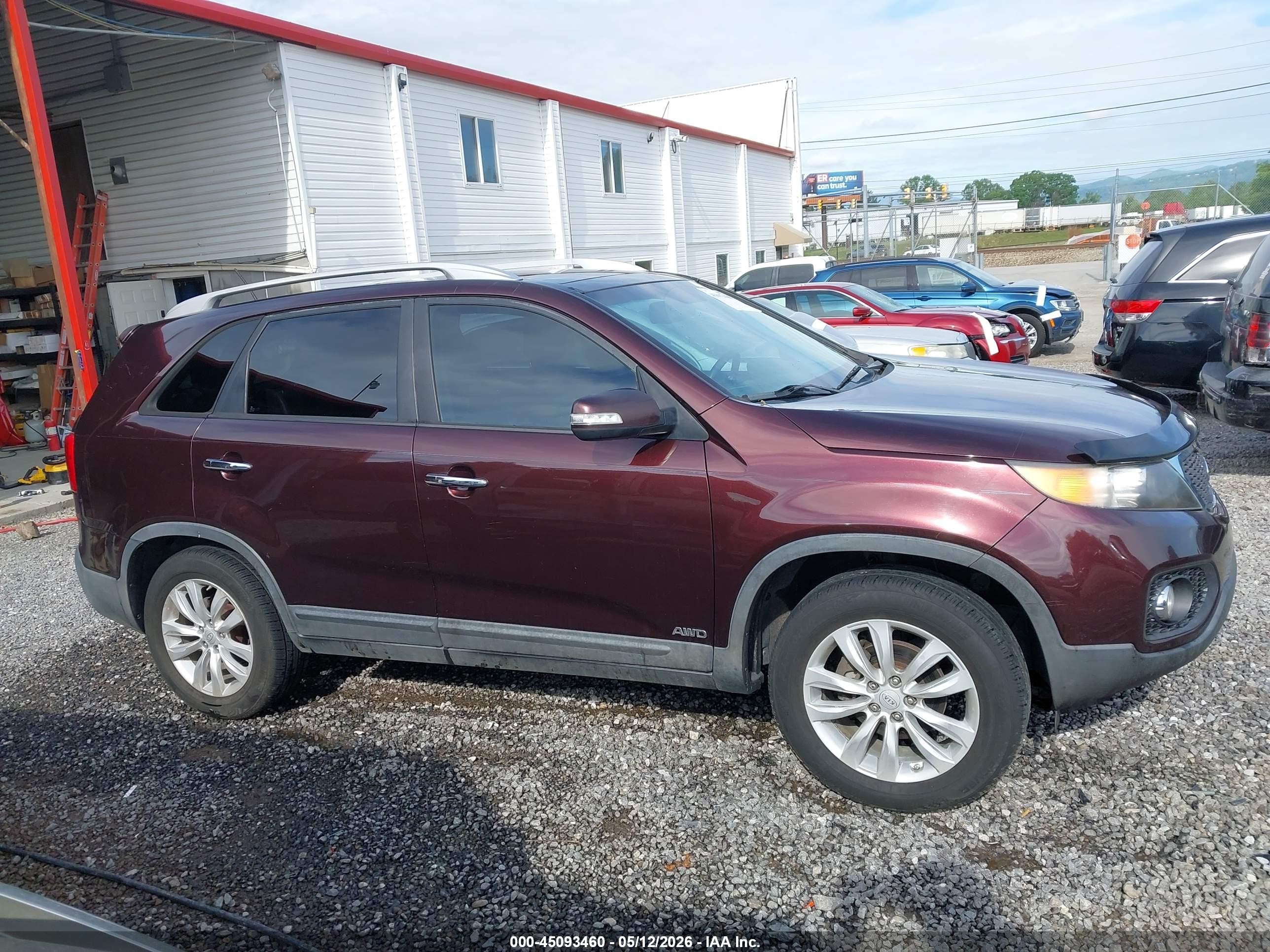 2011 Kia Sorento Ex V6 Бордовый vin: 5XYKUDA20BG064119