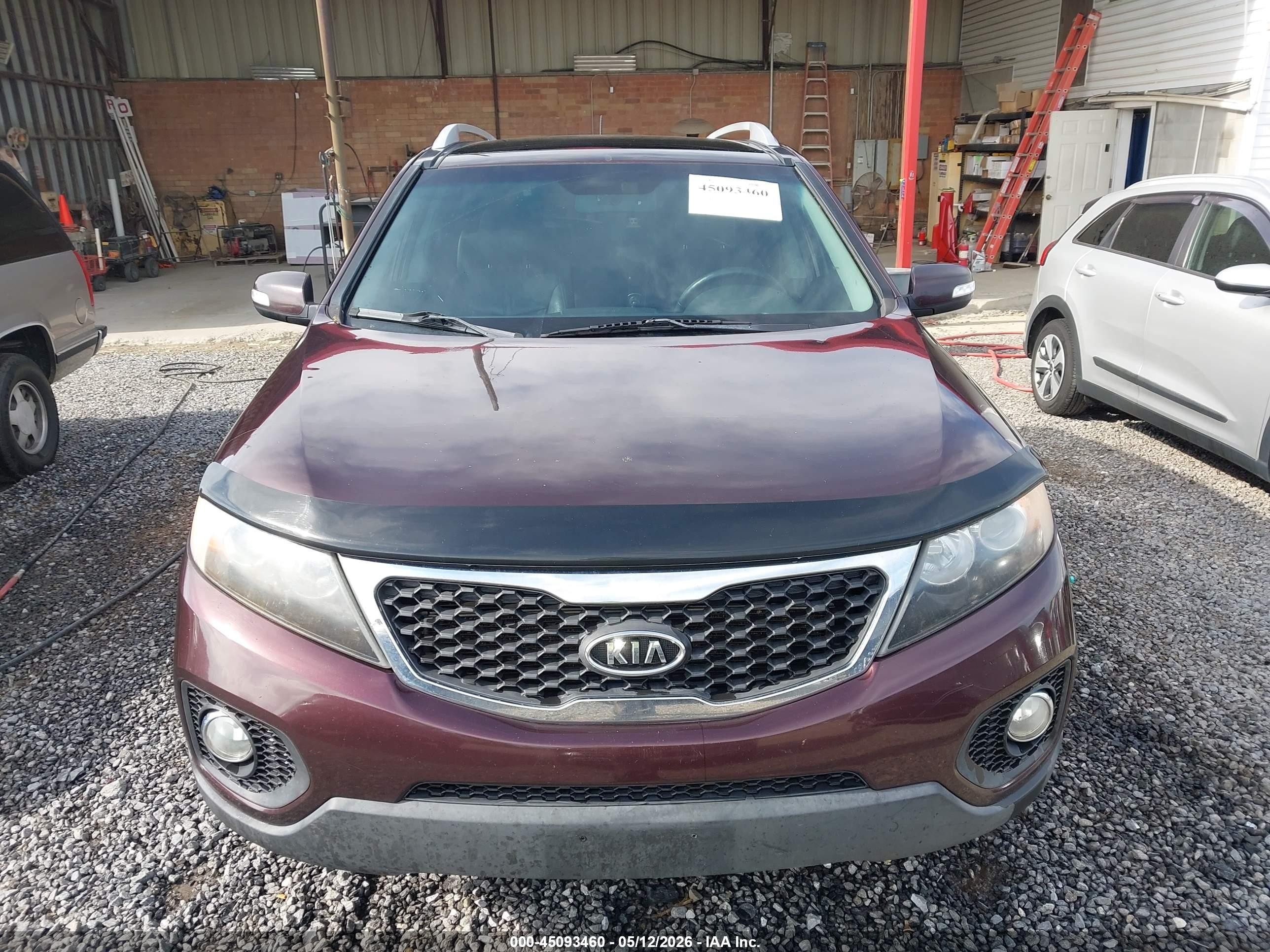2011 Kia Sorento Ex V6 Бордовый vin: 5XYKUDA20BG064119
