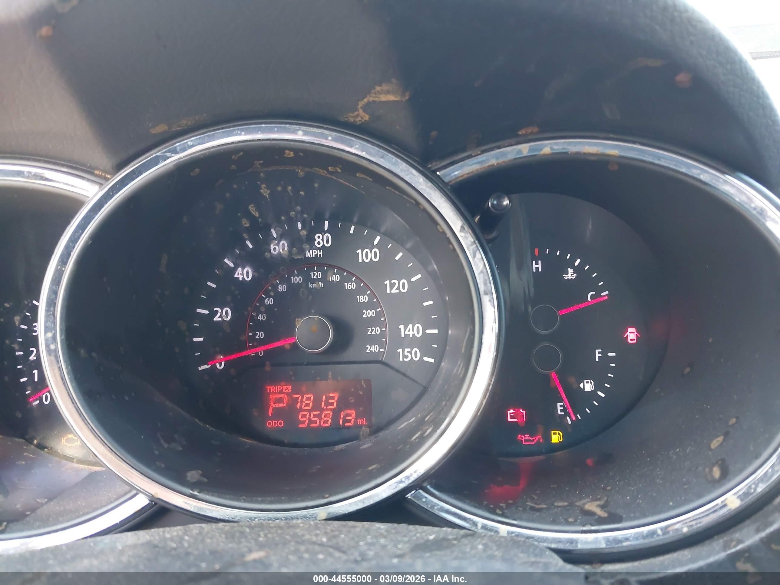 2013 Kia Sorento Ex V6 Black vin: 5XYKUDA20DG374838