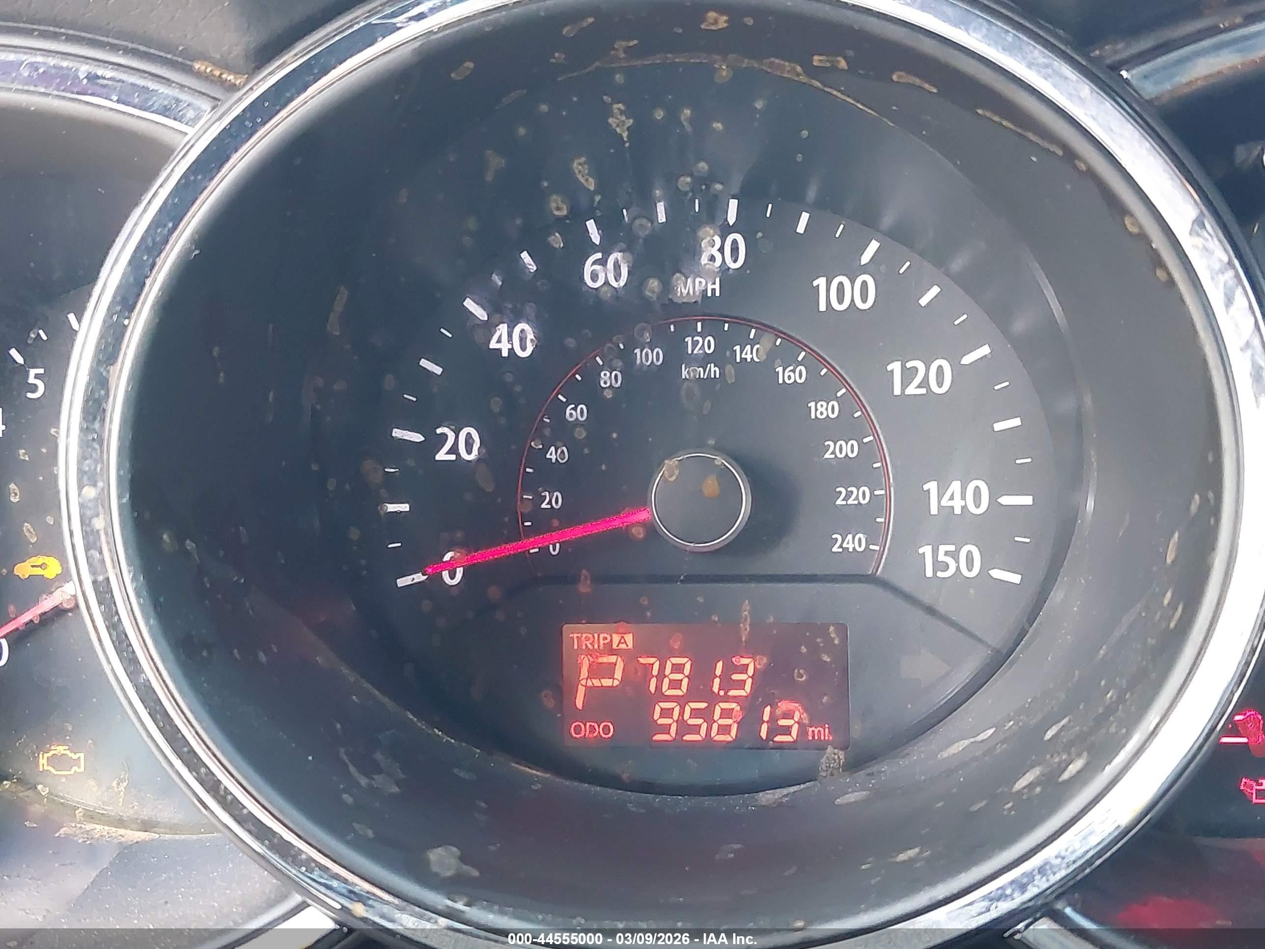 2013 Kia Sorento Ex V6 Black vin: 5XYKUDA20DG374838