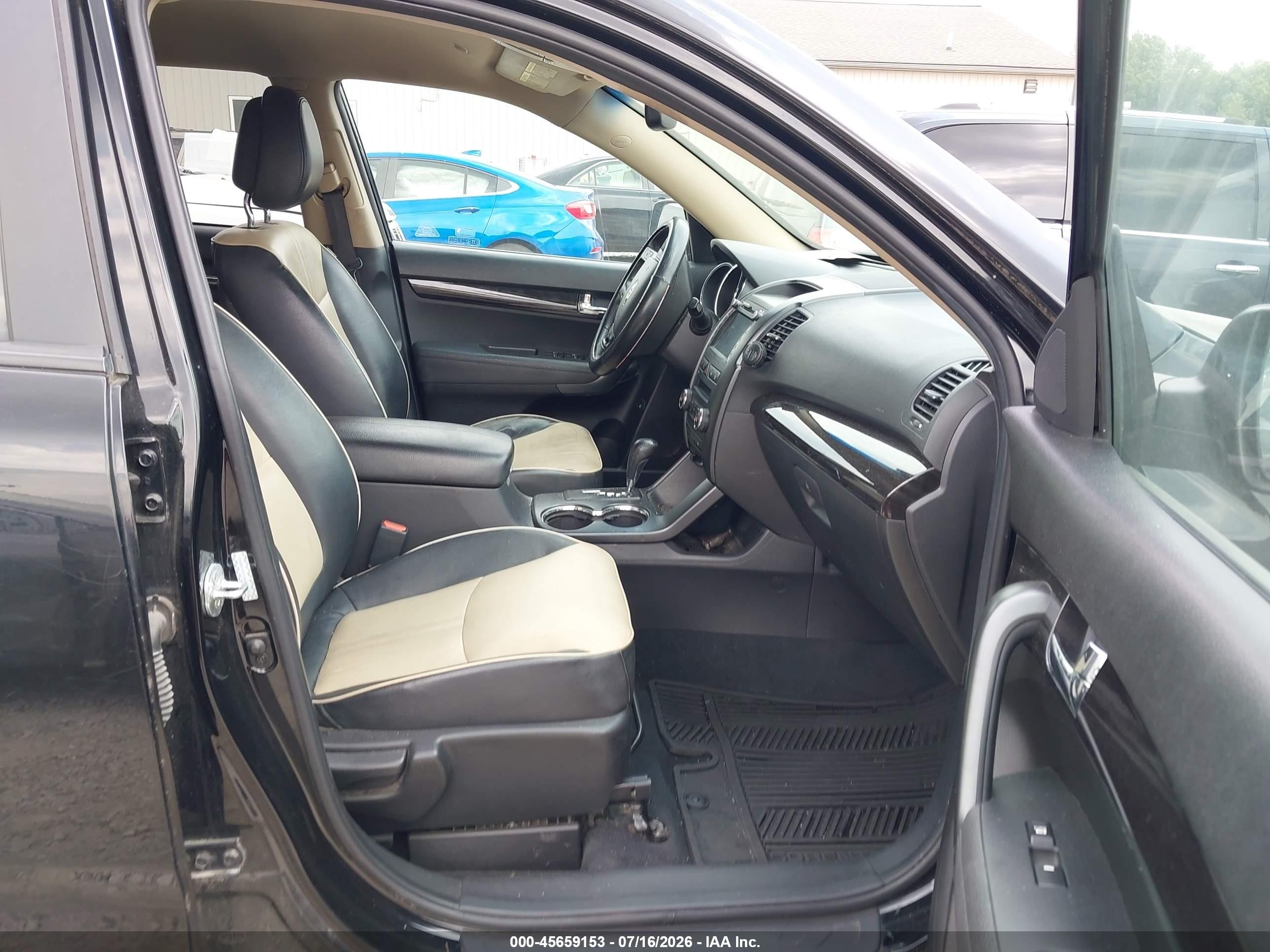 2011 Kia Sorento Ex V6 Black vin: 5XYKUDA21BG038063