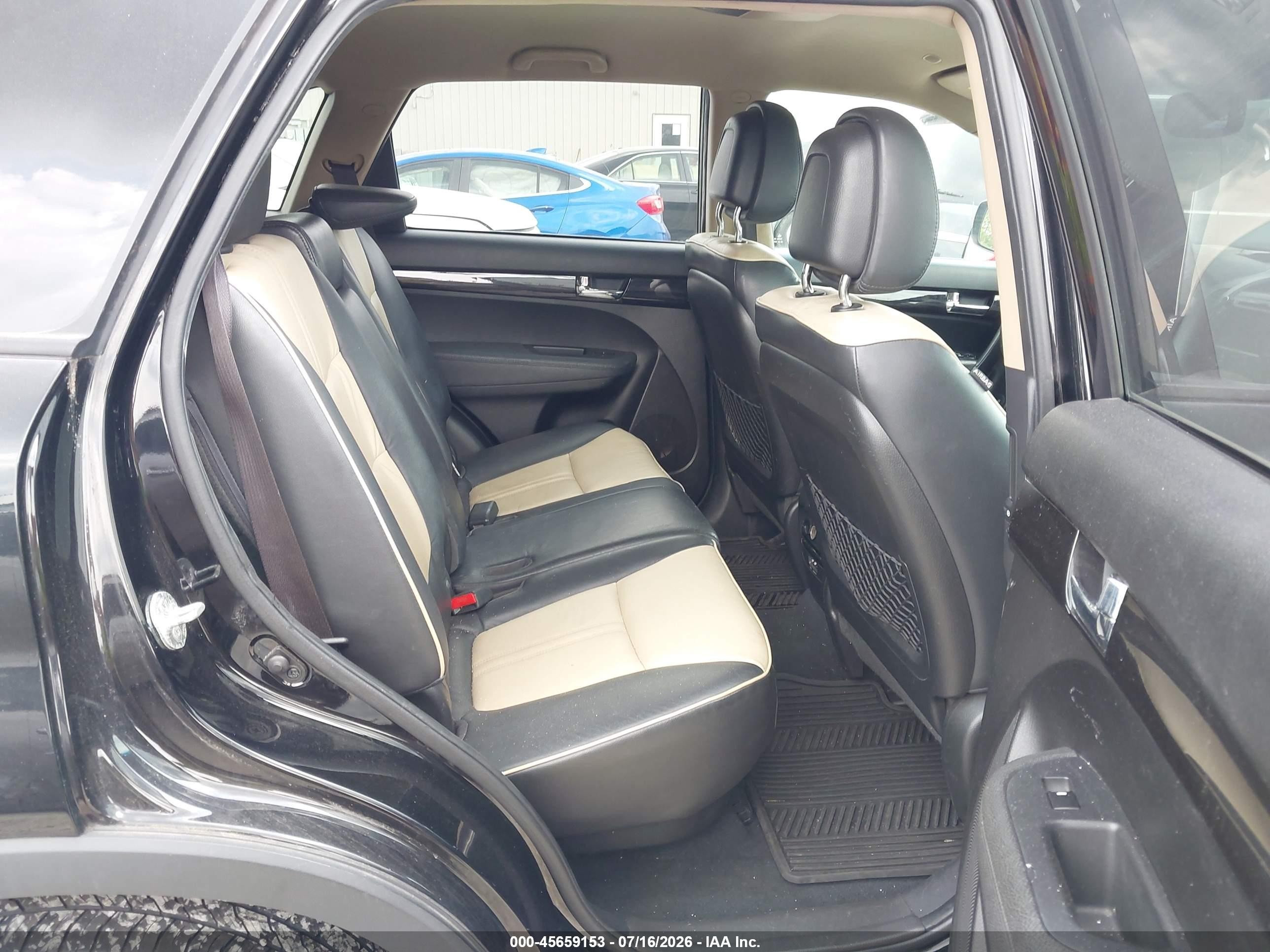 2011 Kia Sorento Ex V6 Black vin: 5XYKUDA21BG038063