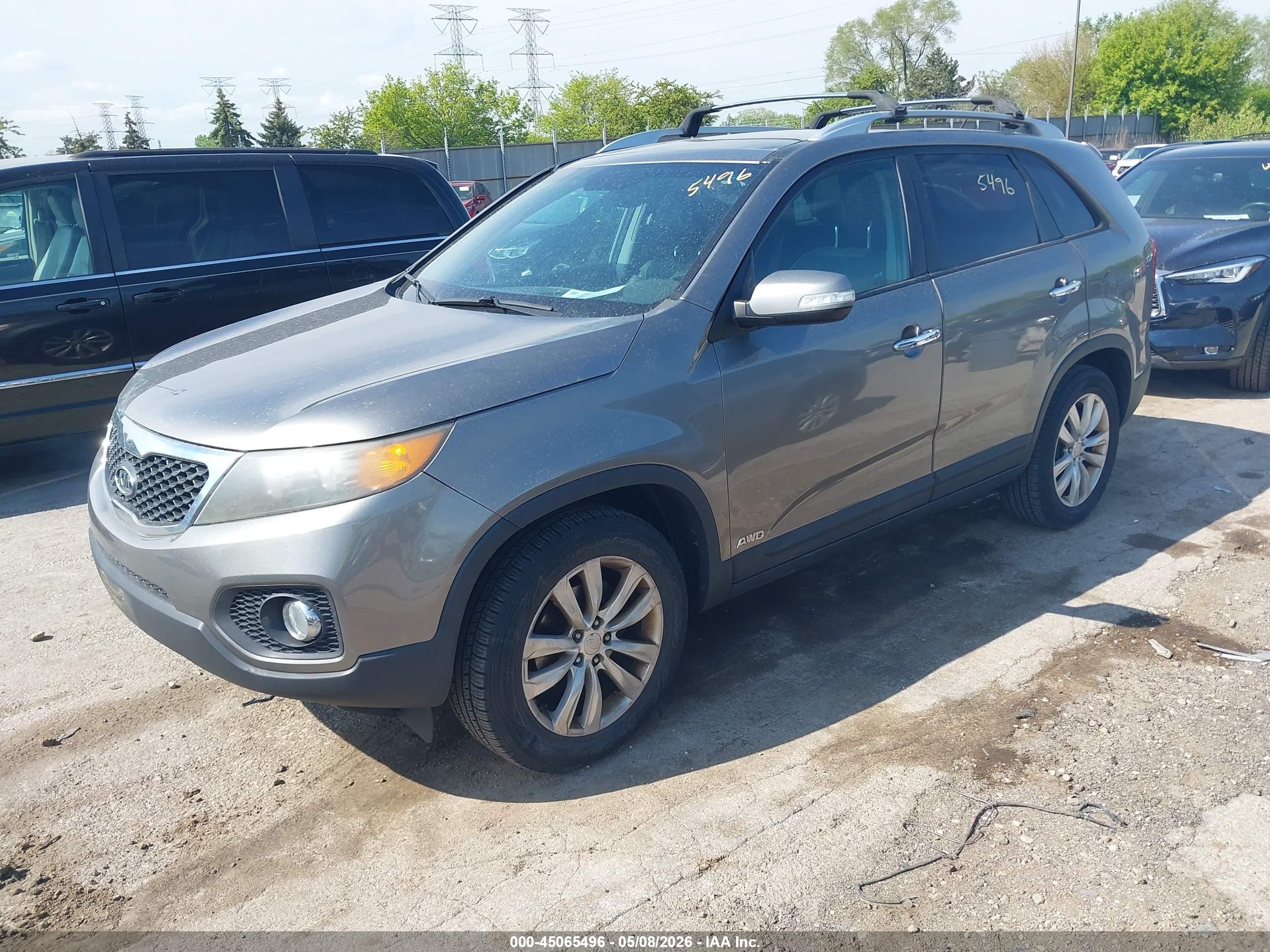 2011 Kia Sorento Ex V6 Серый vin: 5XYKUDA21BG045840