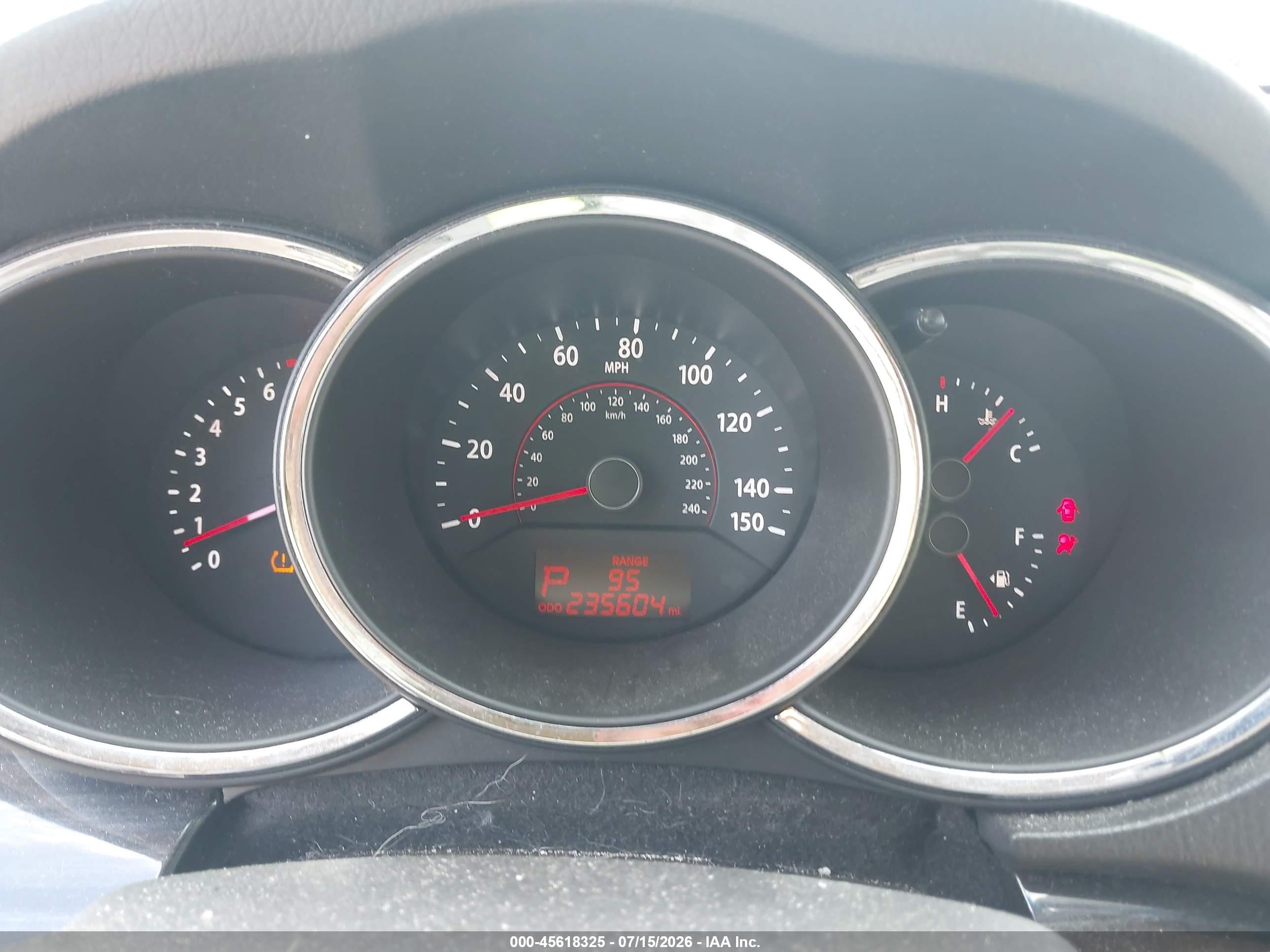 2011 Kia Sorento Ex V6 Maroon vin: 5XYKUDA21BG055820