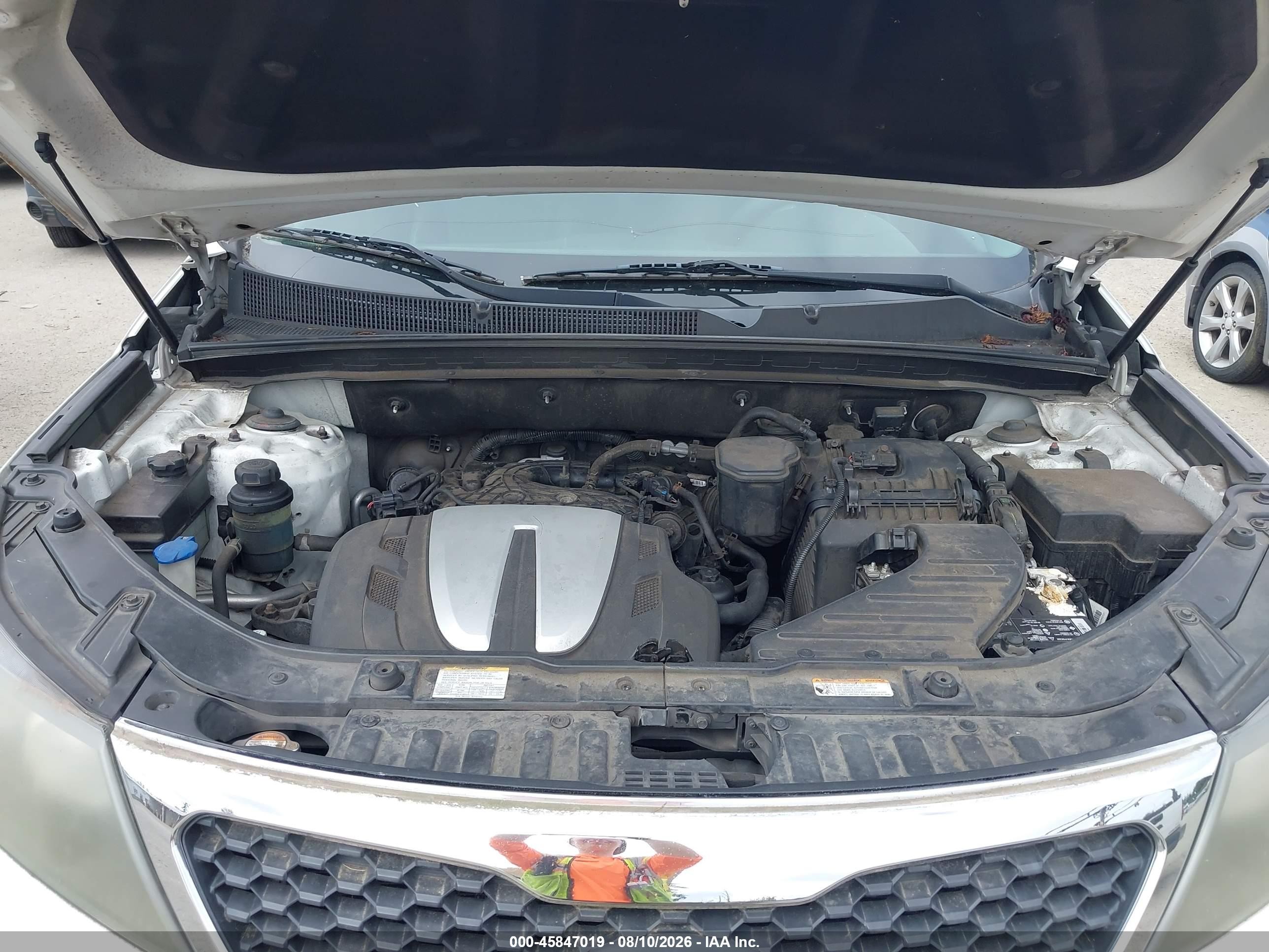 2011 Kia Sorento Ex V6 White vin: 5XYKUDA21BG115014